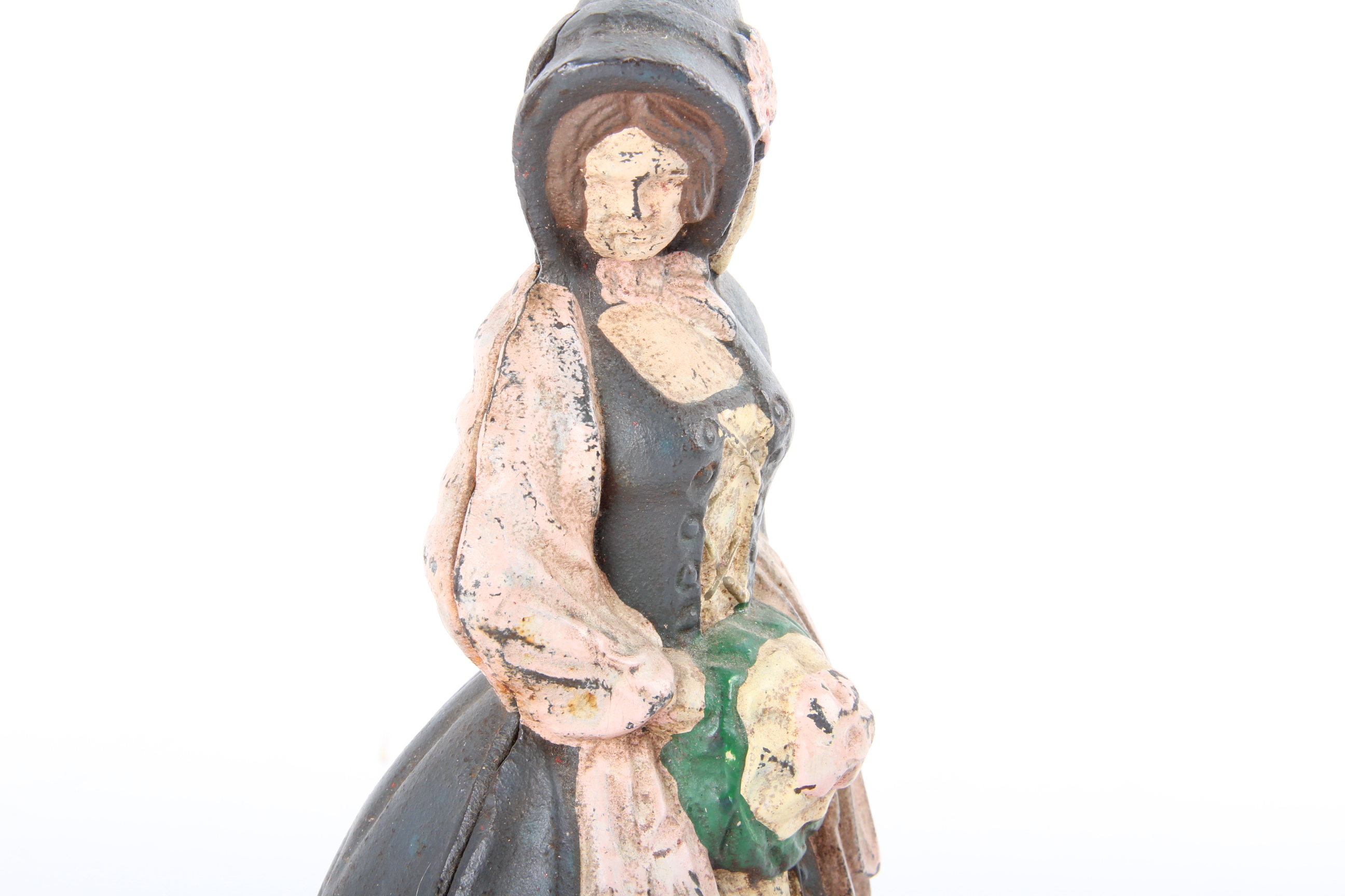 Antique Painted Cast Iron Door Stop