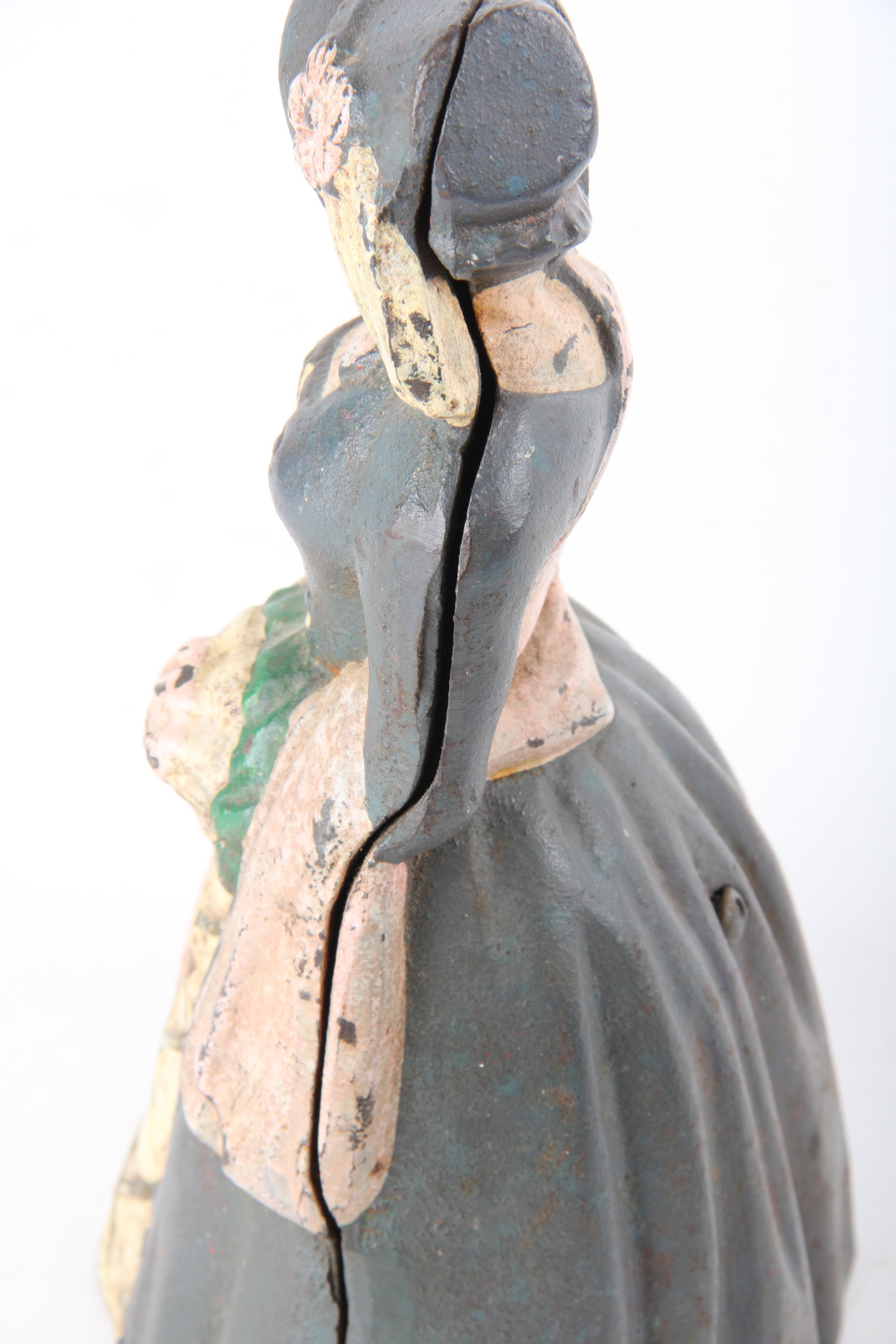 Antique Painted Cast Iron Door Stop