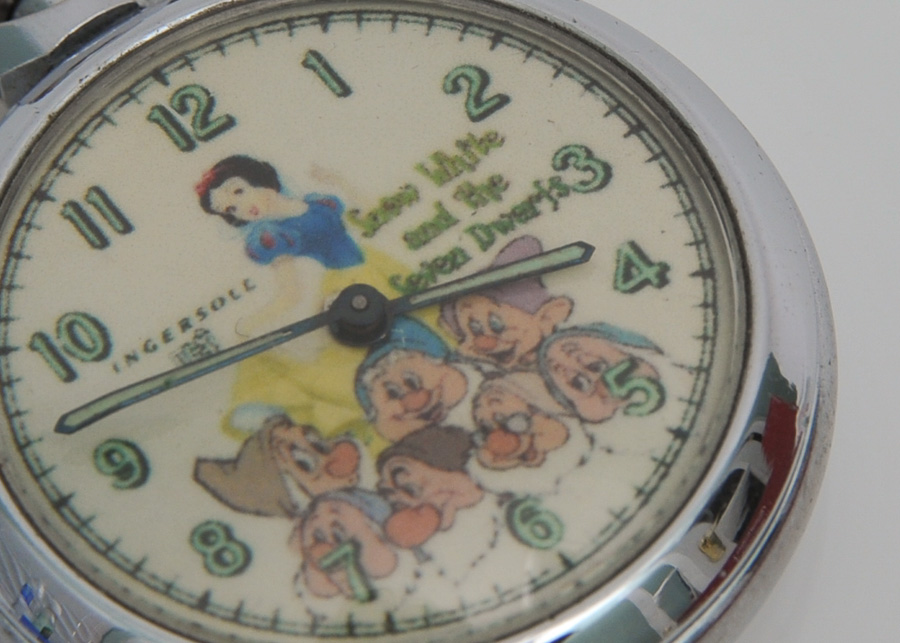 Vintage Snow White and The Seven Dwarfs Pocket Watch by Ingersoll