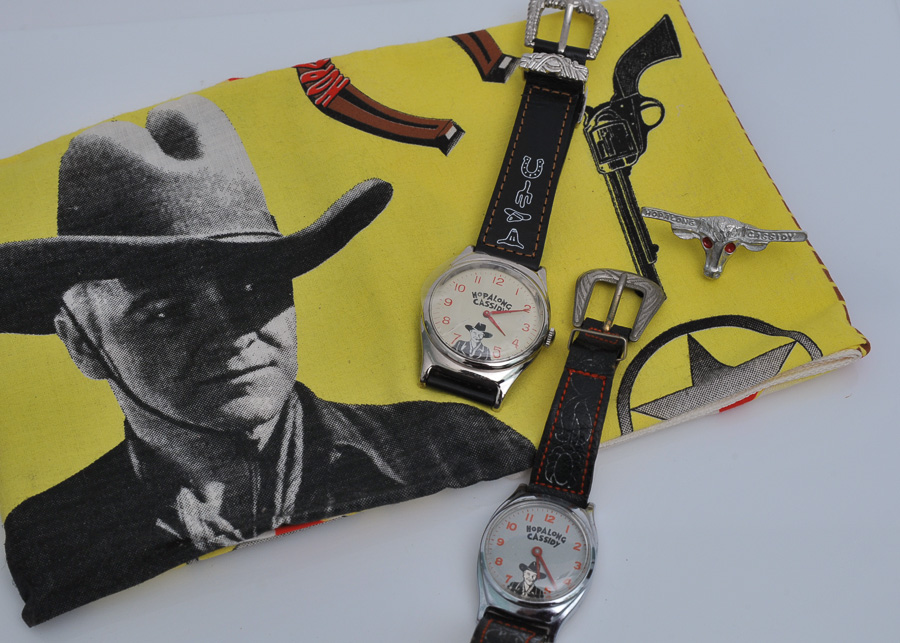 Two Hopalong Cassidy Watches, circa 1950 and 1994