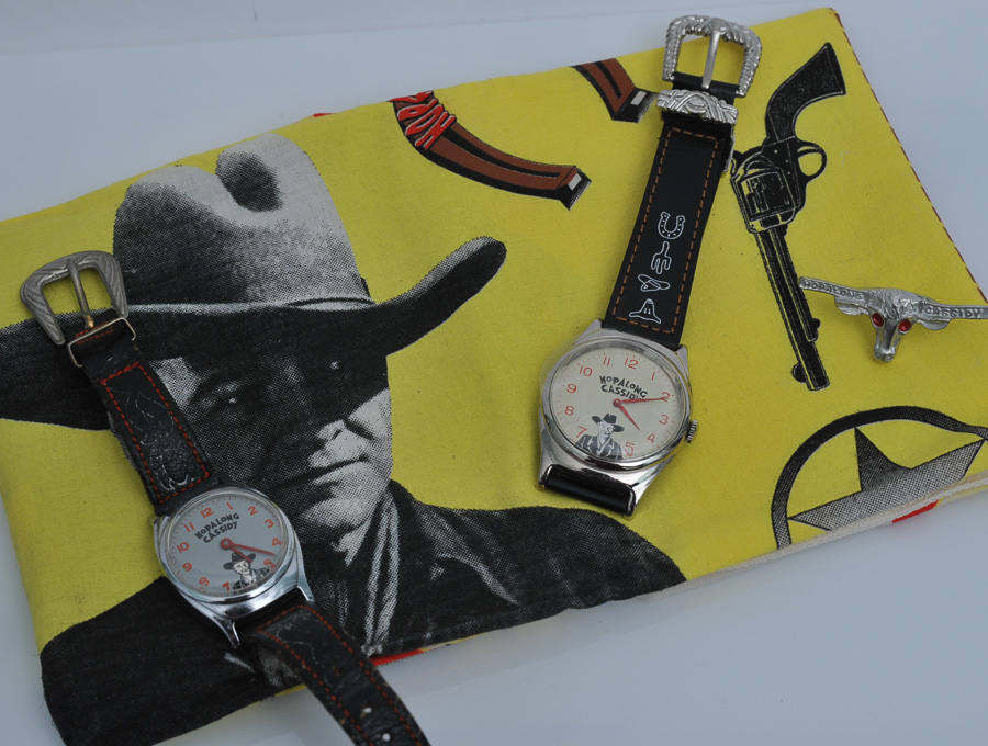 Two Hopalong Cassidy Watches, circa 1950 and 1994
