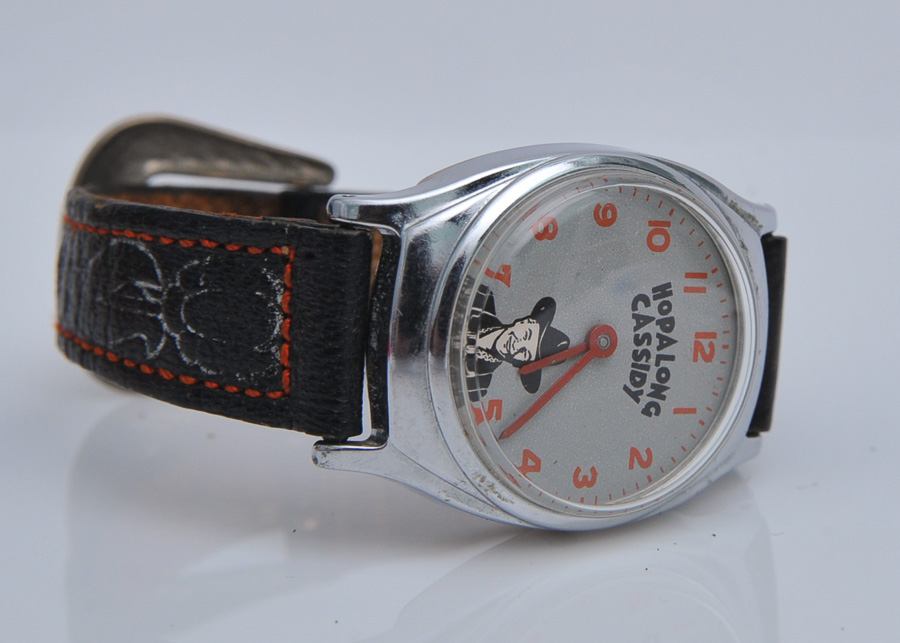 Two Hopalong Cassidy Watches, circa 1950 and 1994