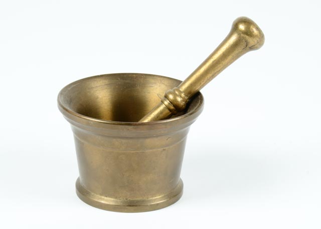 Vintage Brass Mortar & Pestle