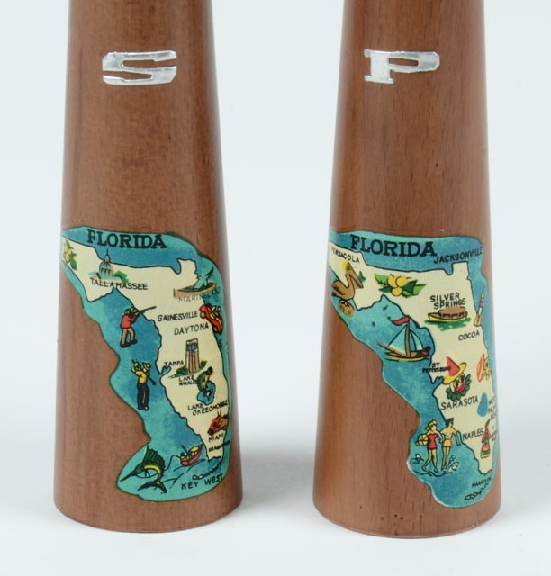 Pair of Vintage Florida Salt & Pepper Shakers