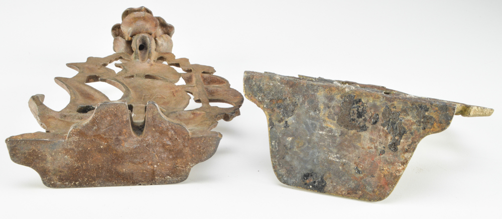 Two Antique Sail Ship Collectables