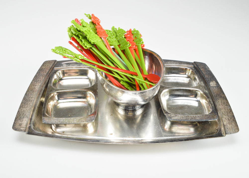 Collection of TWA Service Airline Trays 