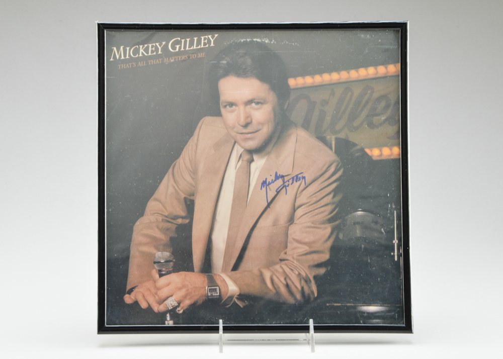 Mickey Gilley Signed Album Cover