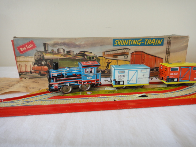 1950s TECHNOFIX German Made Shunting Train Lithograph Tin #289