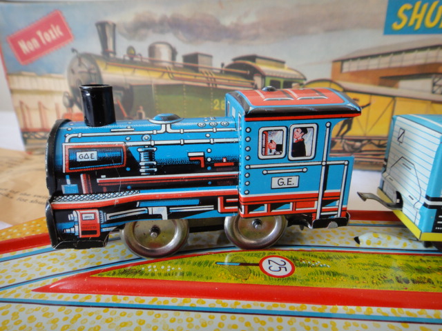 1950s TECHNOFIX German Made Shunting Train Lithograph Tin #289