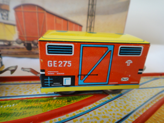 1950s TECHNOFIX German Made Shunting Train Lithograph Tin #289