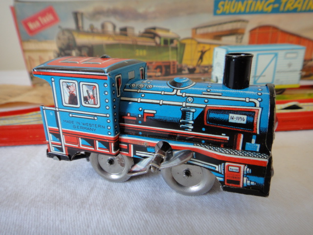 1950s TECHNOFIX German Made Shunting Train Lithograph Tin #289