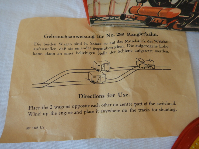 1950s TECHNOFIX German Made Shunting Train Lithograph Tin #289