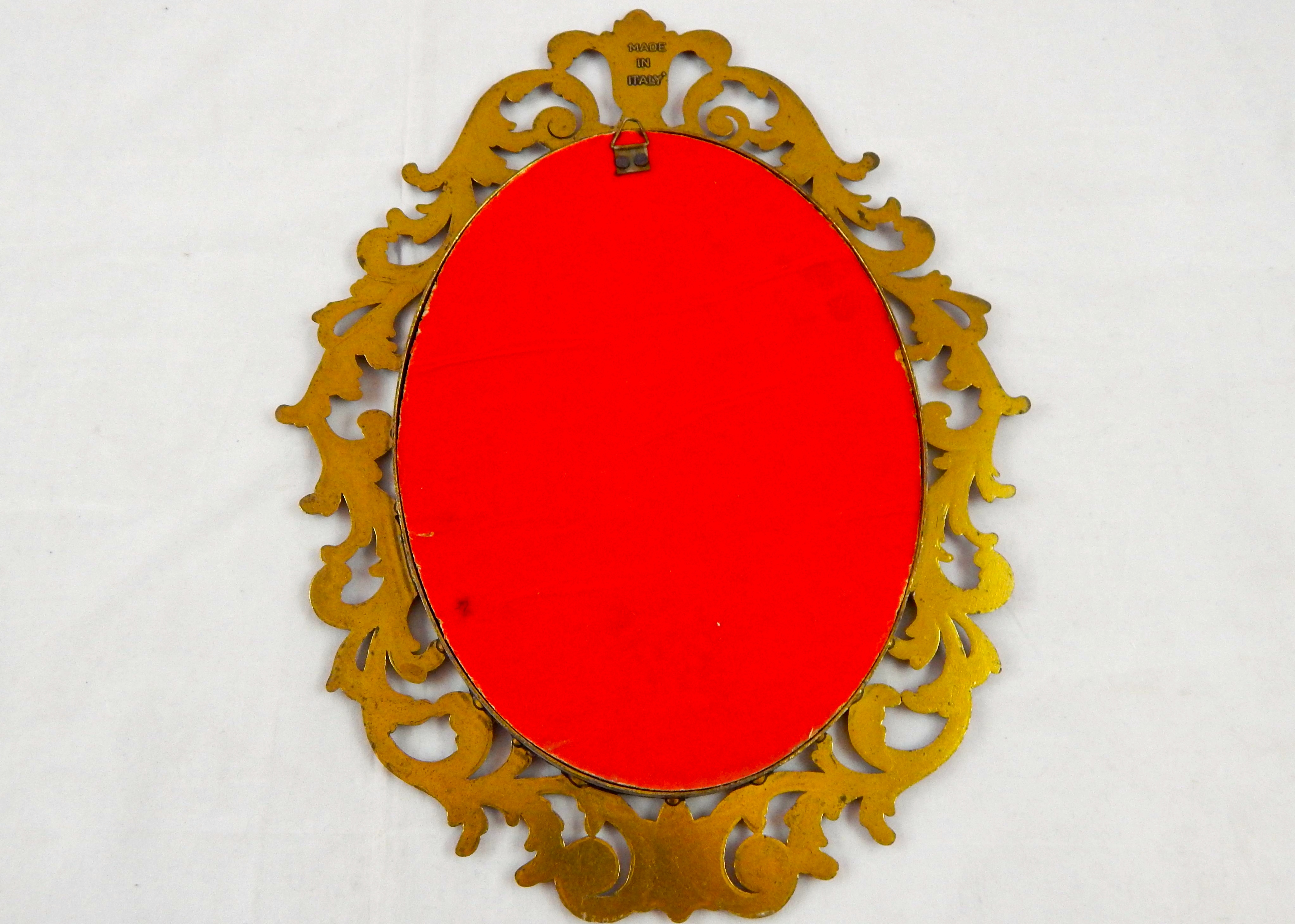 Vintage Framed Jan Anderson Print and Italian Floral Art 