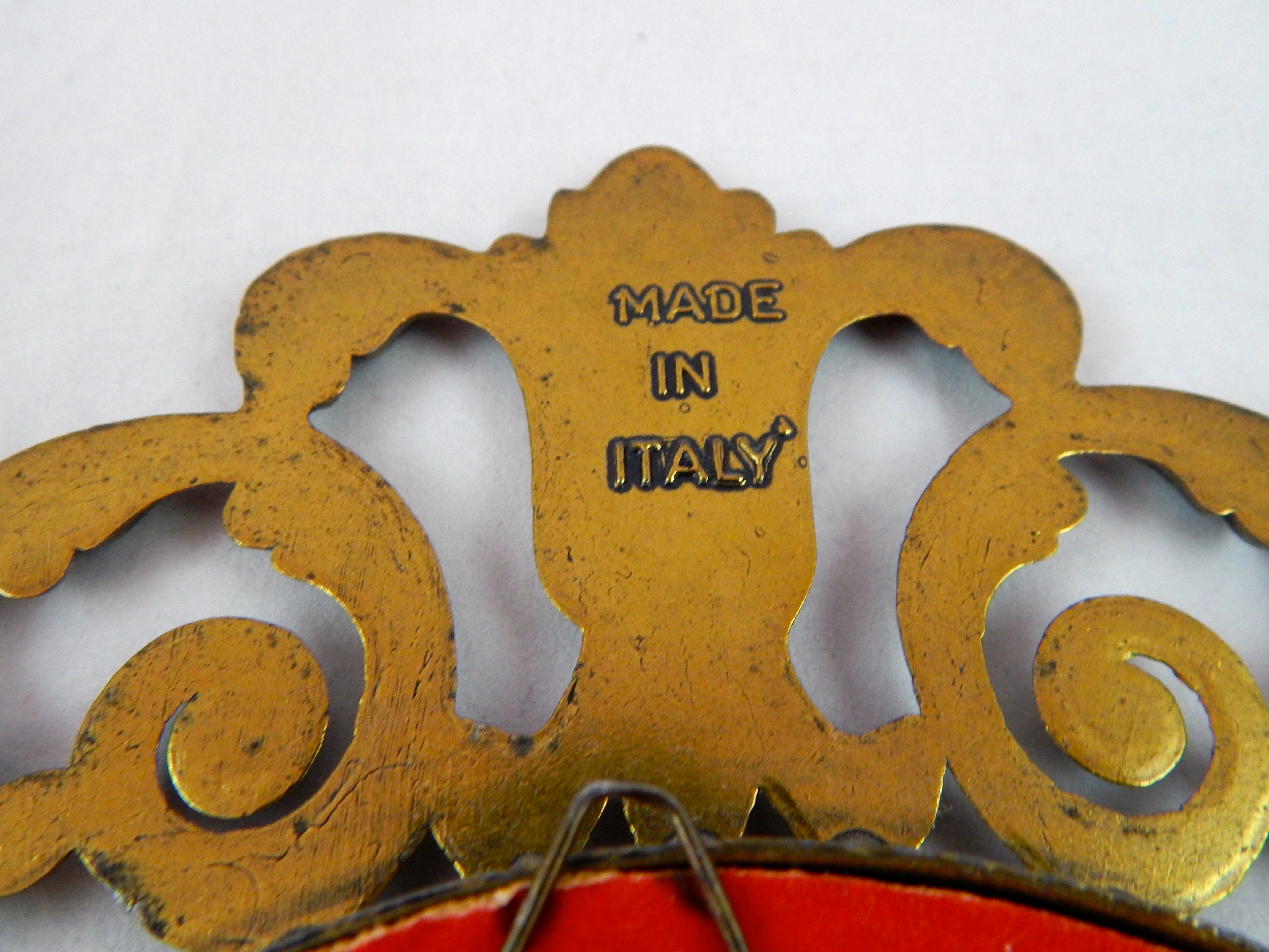 Vintage Framed Jan Anderson Print and Italian Floral Art 