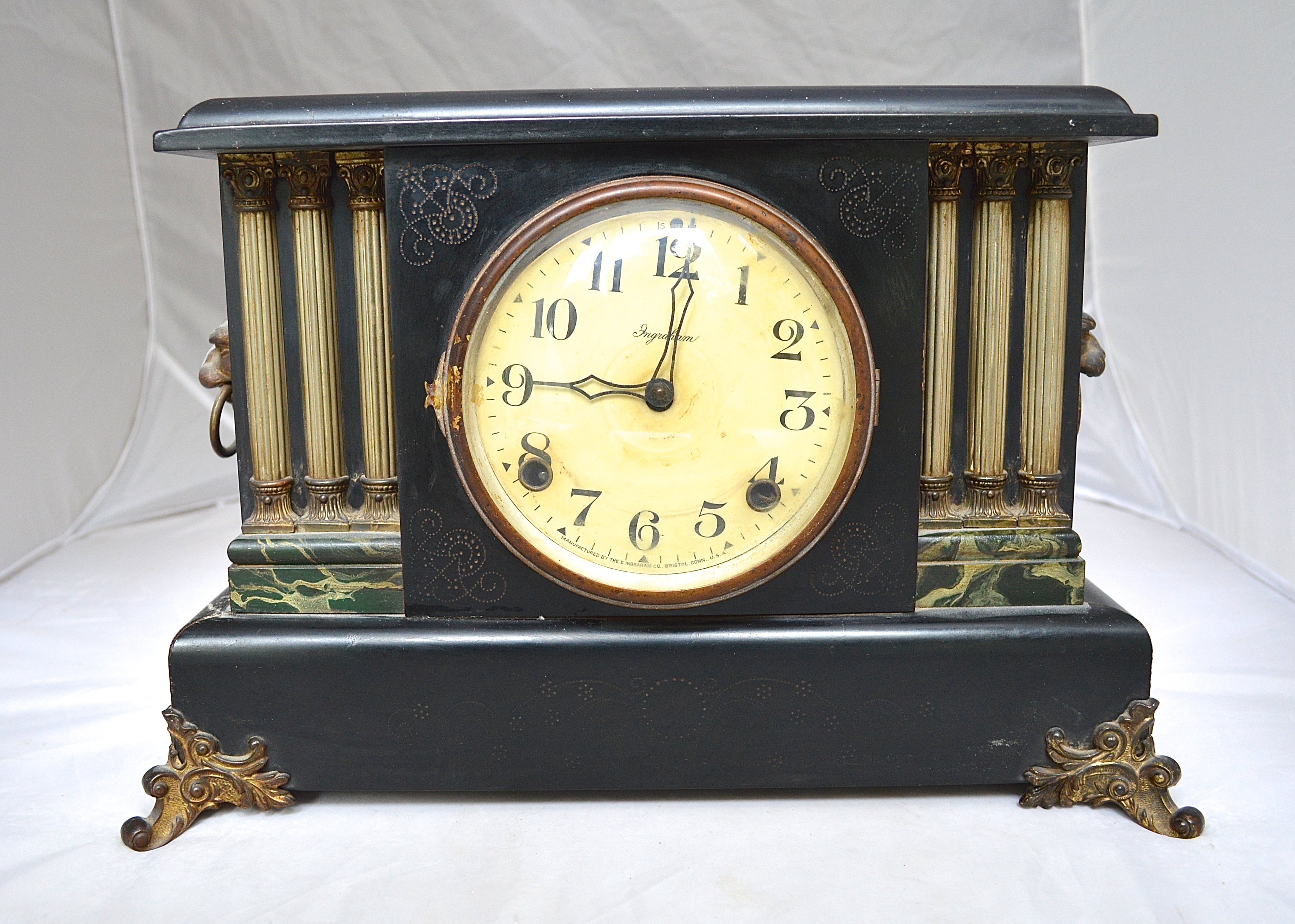Antique E. Ingraham Company Mantel Clock