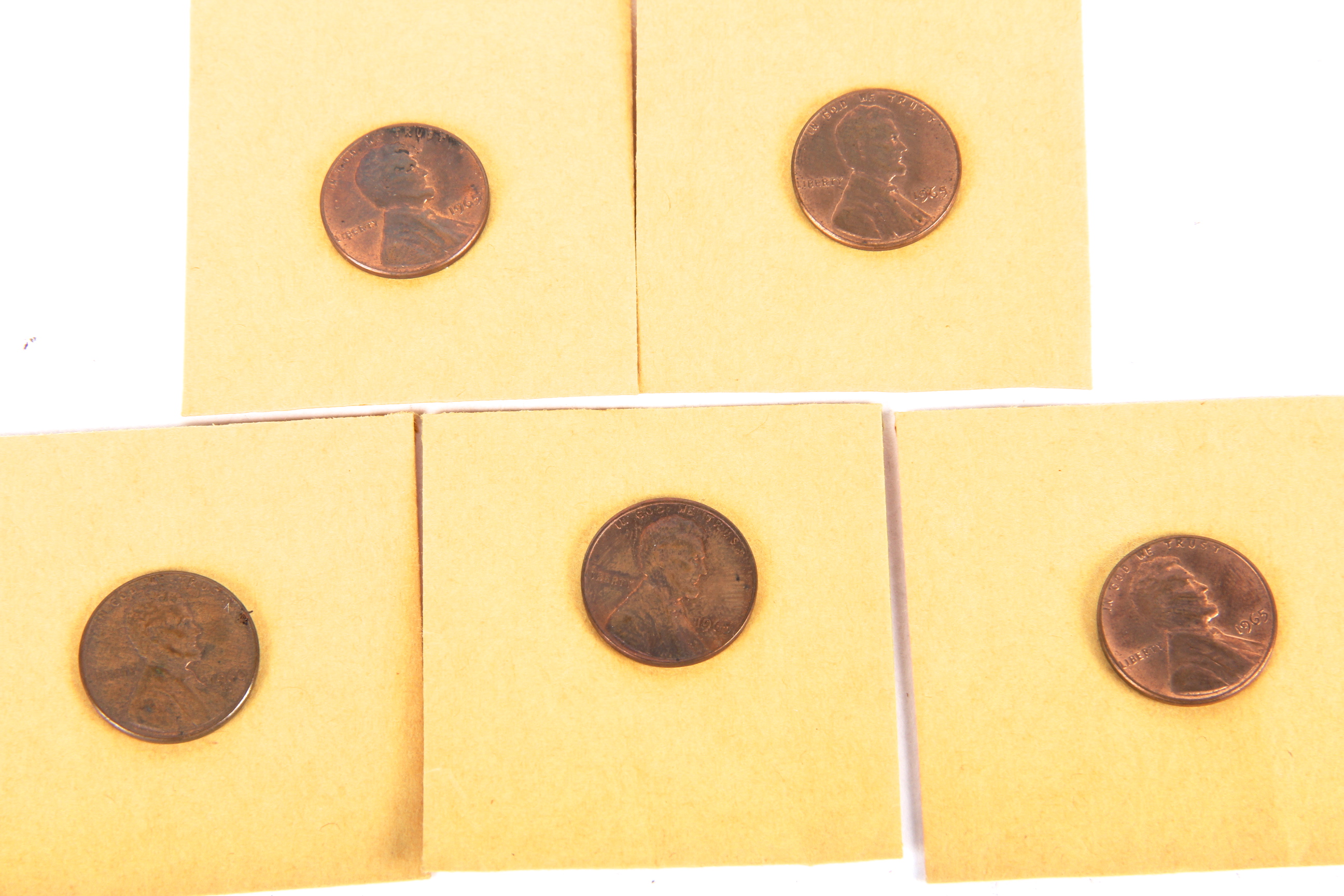Grouping of United States Lincoln Steel and Copper Pennies