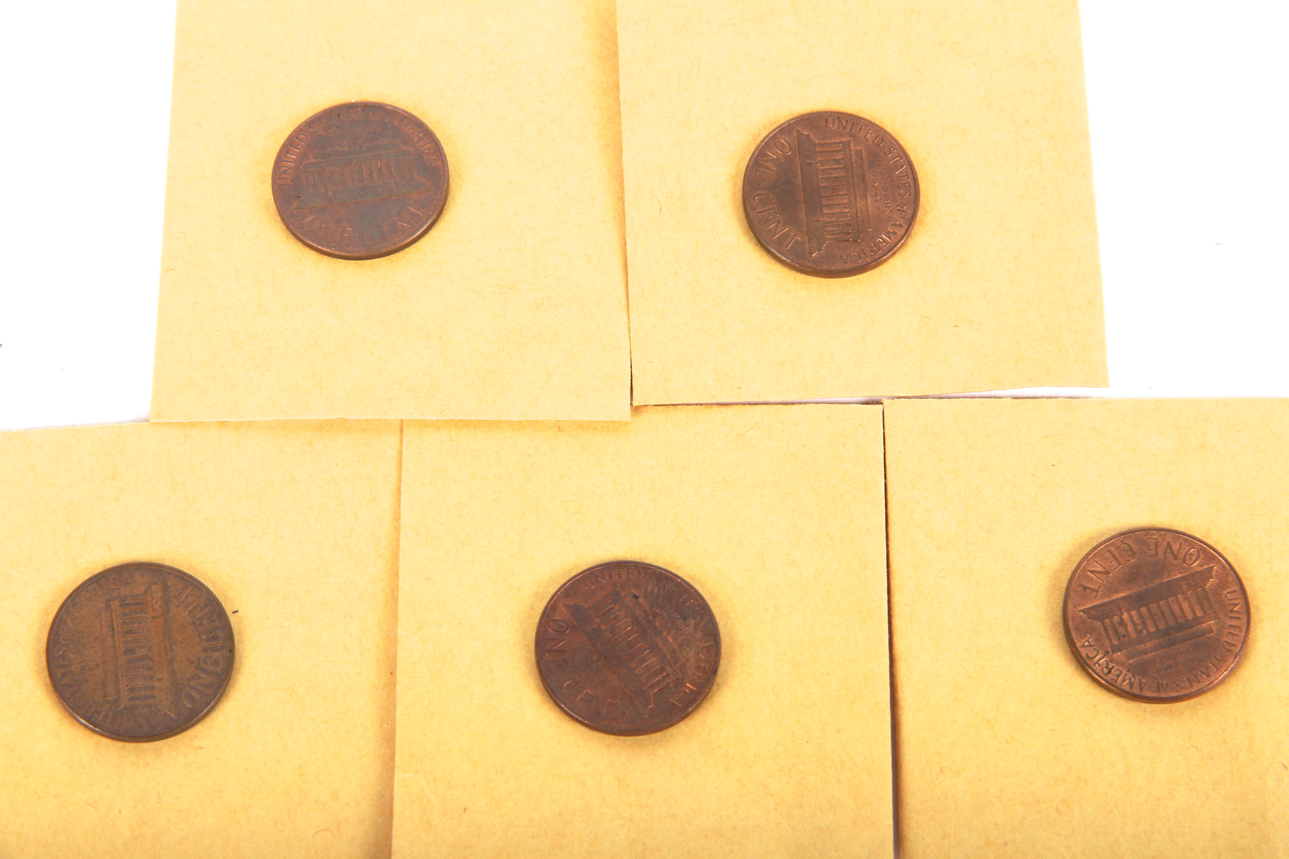 Grouping of United States Lincoln Steel and Copper Pennies
