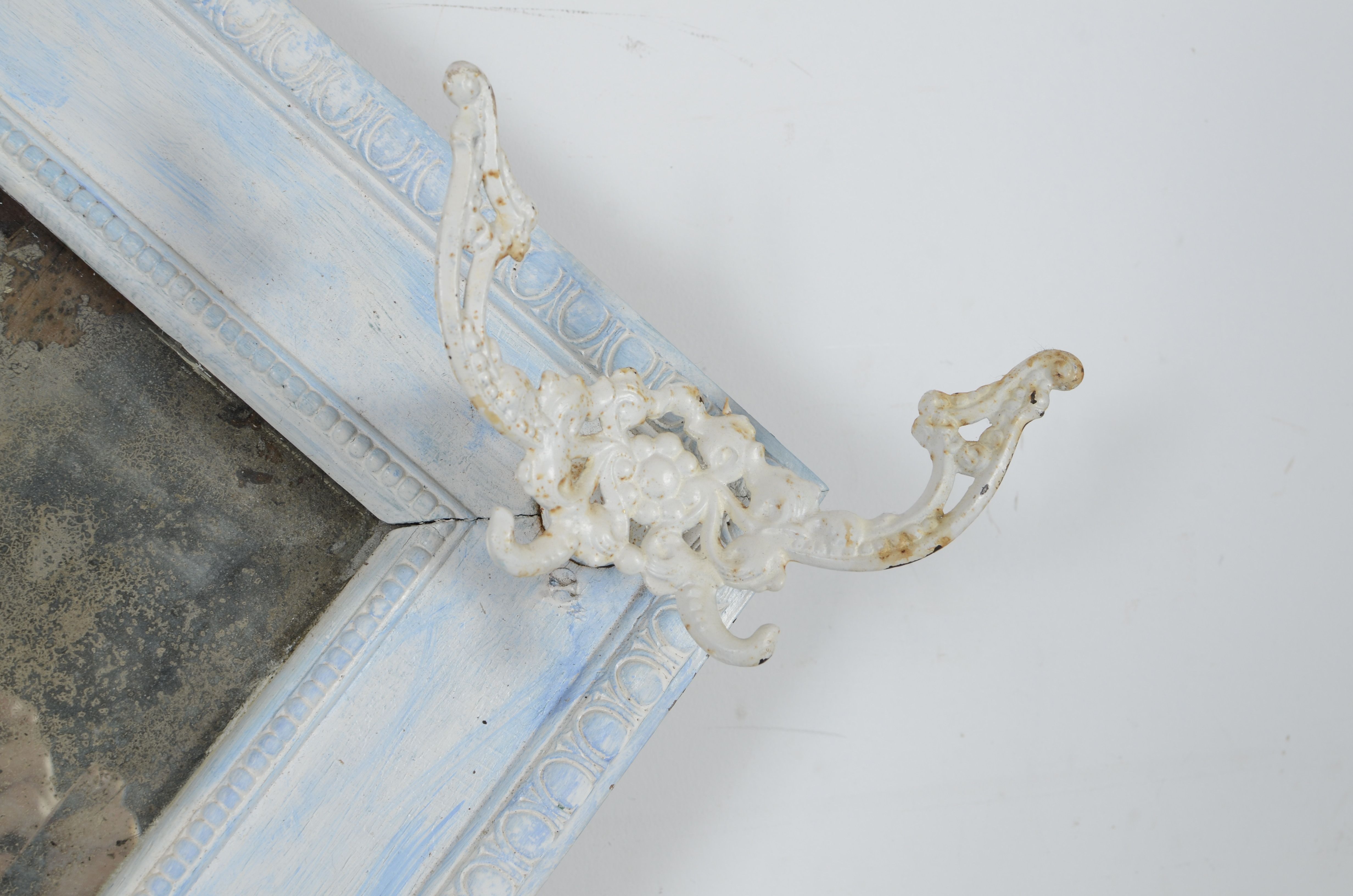 Antique Mirror Hat Tree and Metal Plant Stand