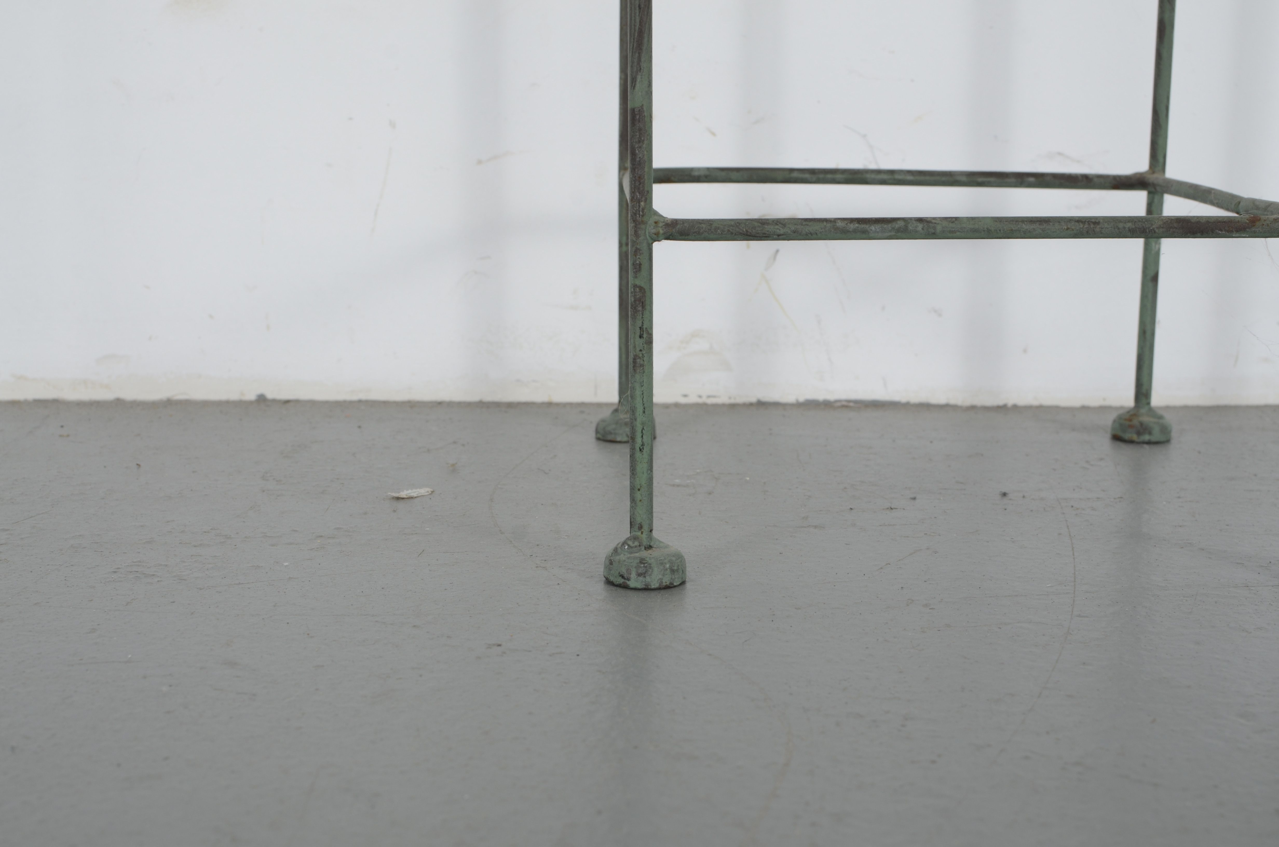 Antique Mirror Hat Tree and Metal Plant Stand