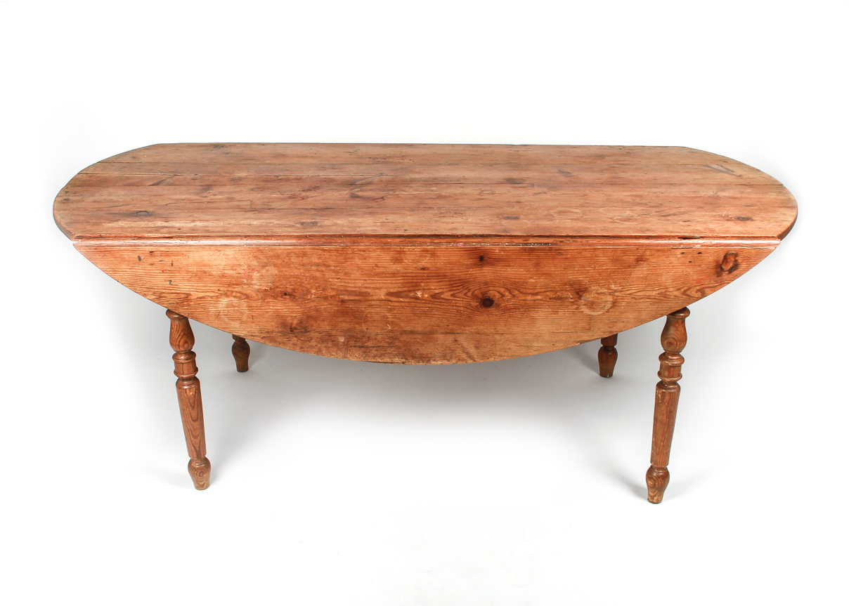 Antique Early 19th Century Drop-Leaf Irish Dining Table
