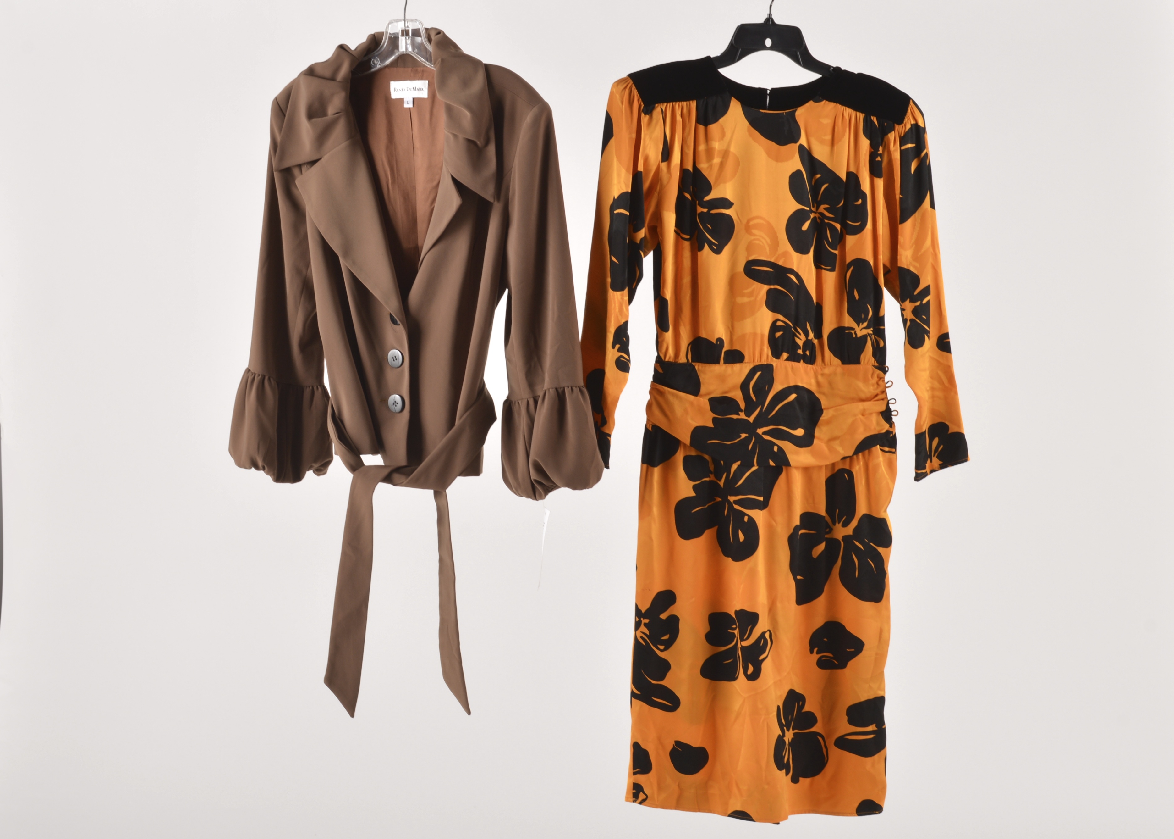 Women's Renee DuMarr Blazer and Flora Kung Silk Dress