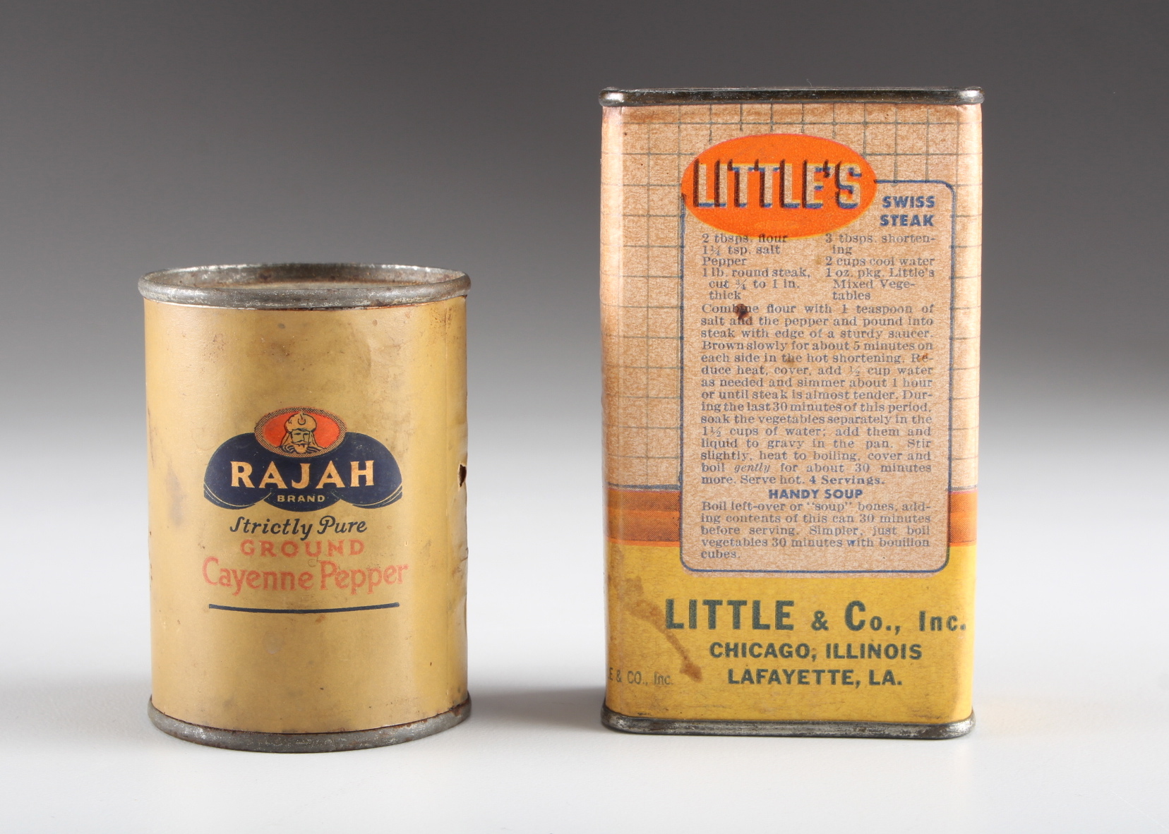 Two Vintage Advertising Tins