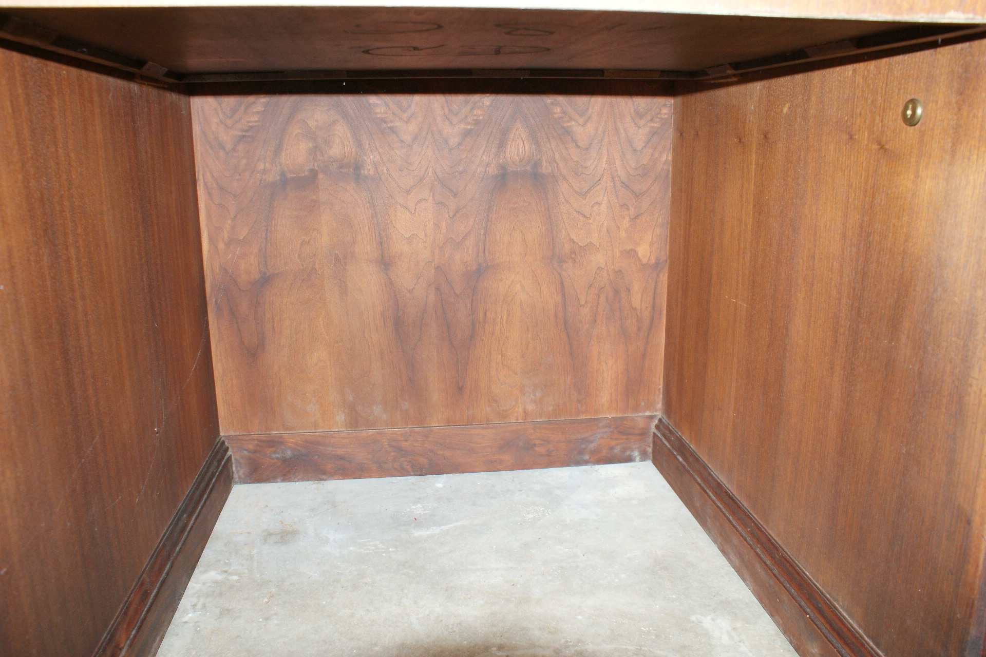 Vintage Walnut Veneer Desk