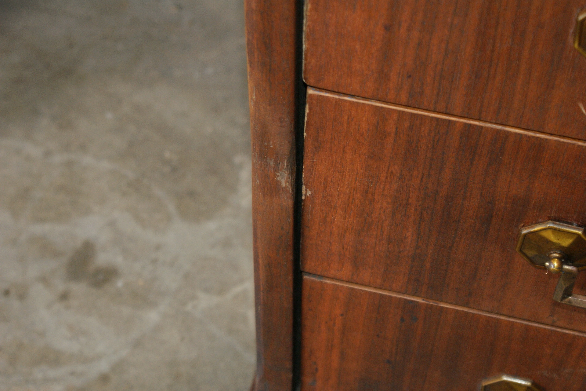 Vintage Walnut Veneer Desk