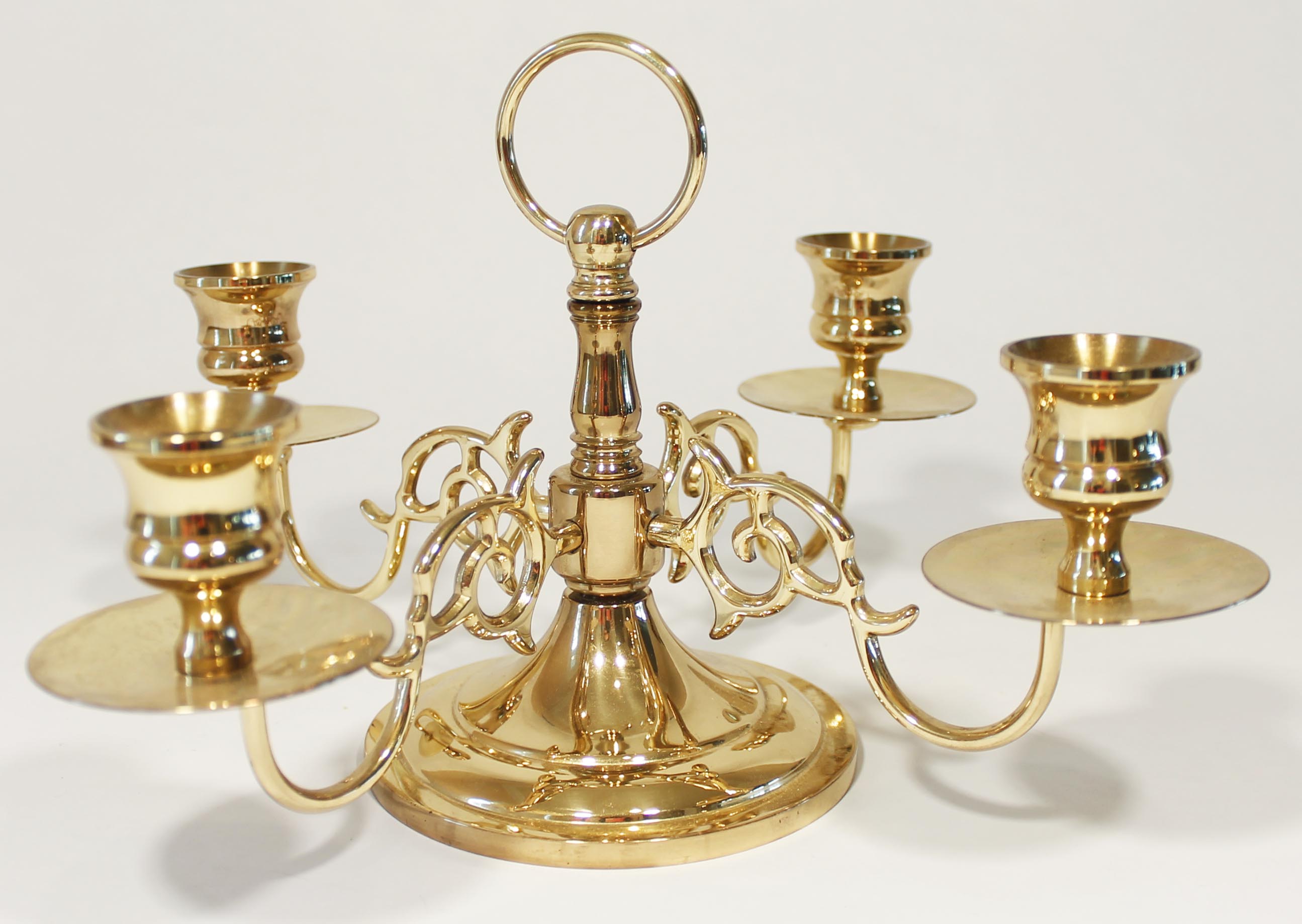 Vintage Baldwin Gold Tone Candlestick Holders