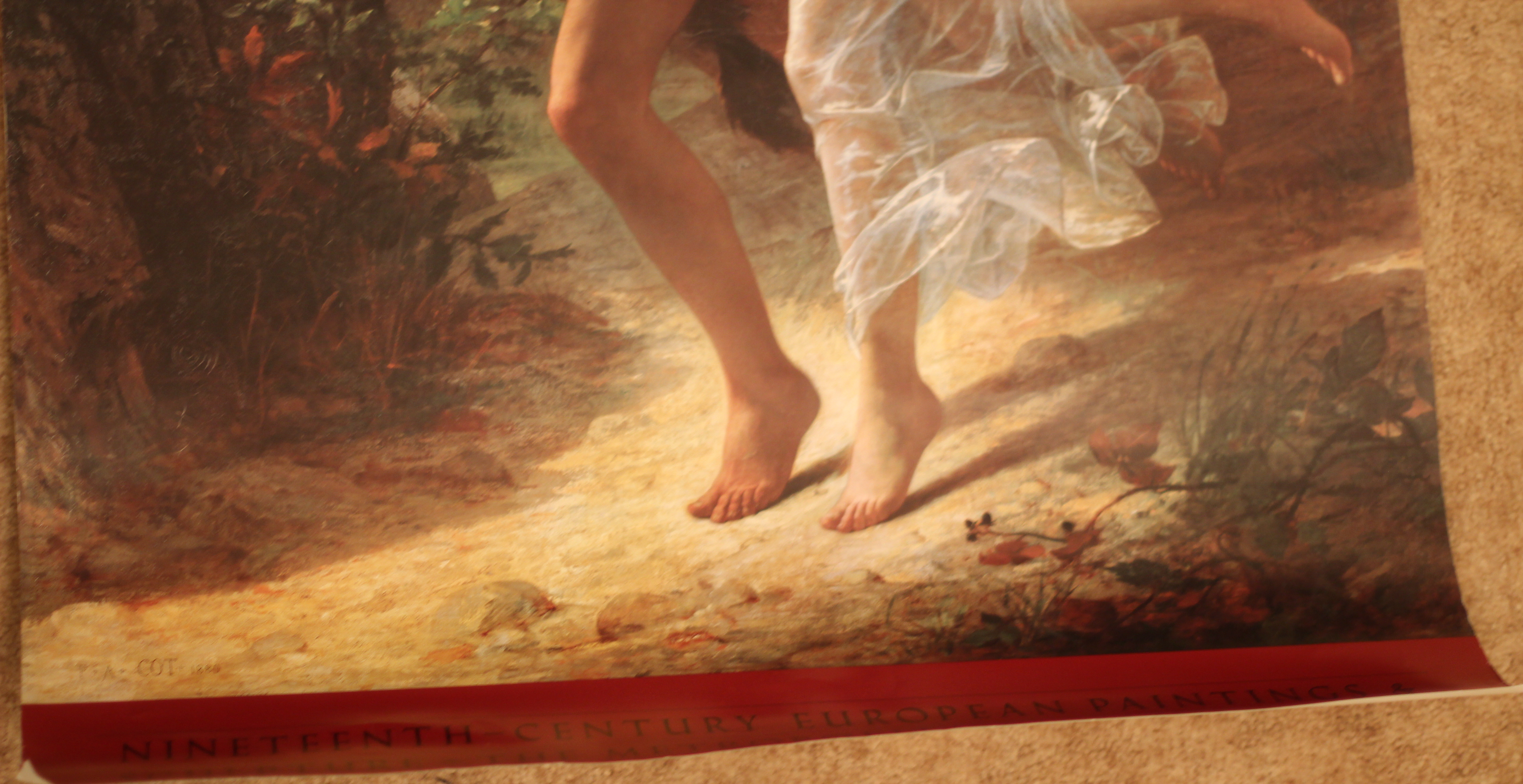 Poster of "The Storm" by Pierre-Auguste Cot