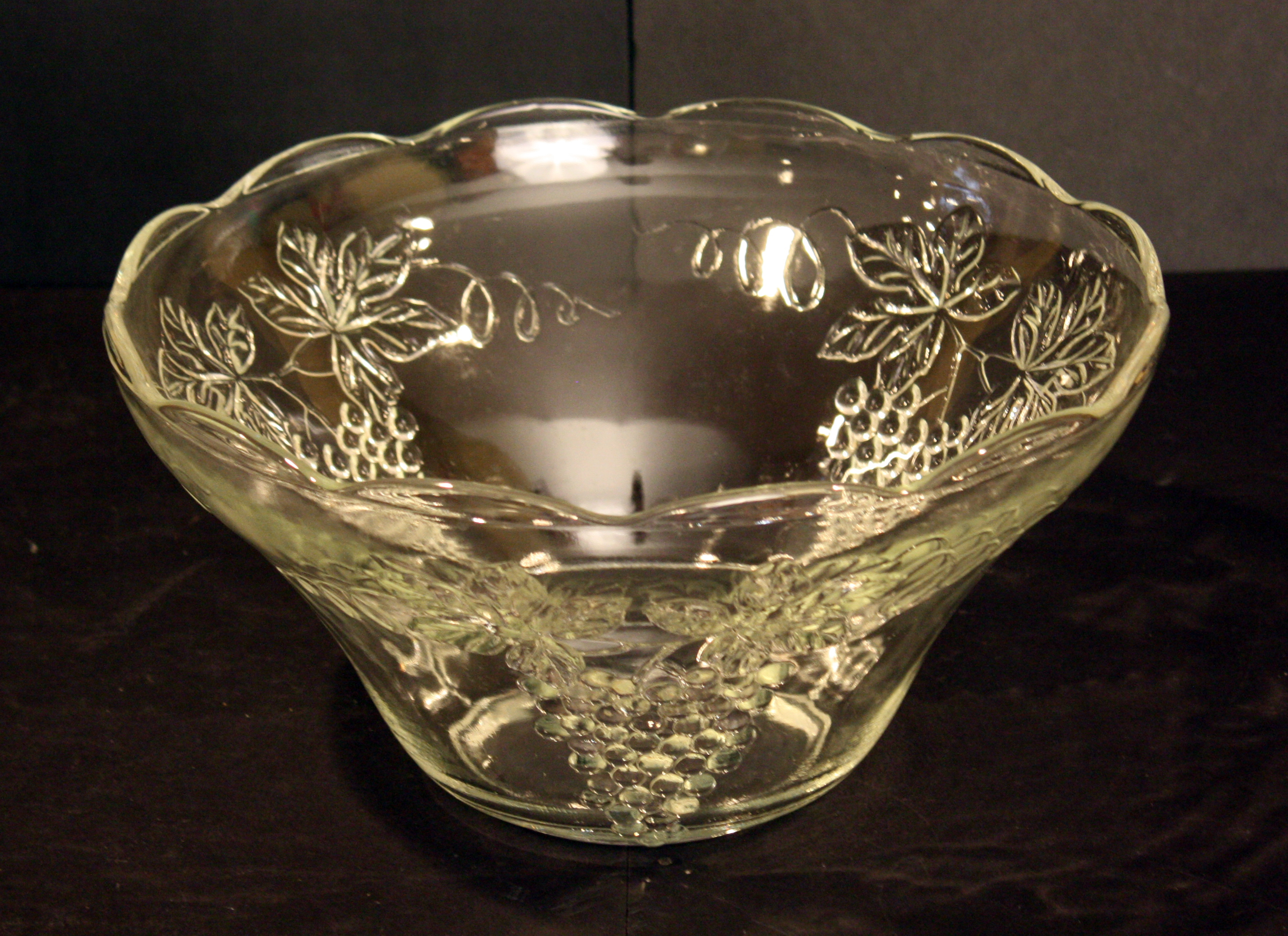Vintage Glass Punch Bowl and Cups
