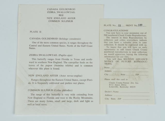 Signed and Numbered Charles T. Crume Jr. Print Collection