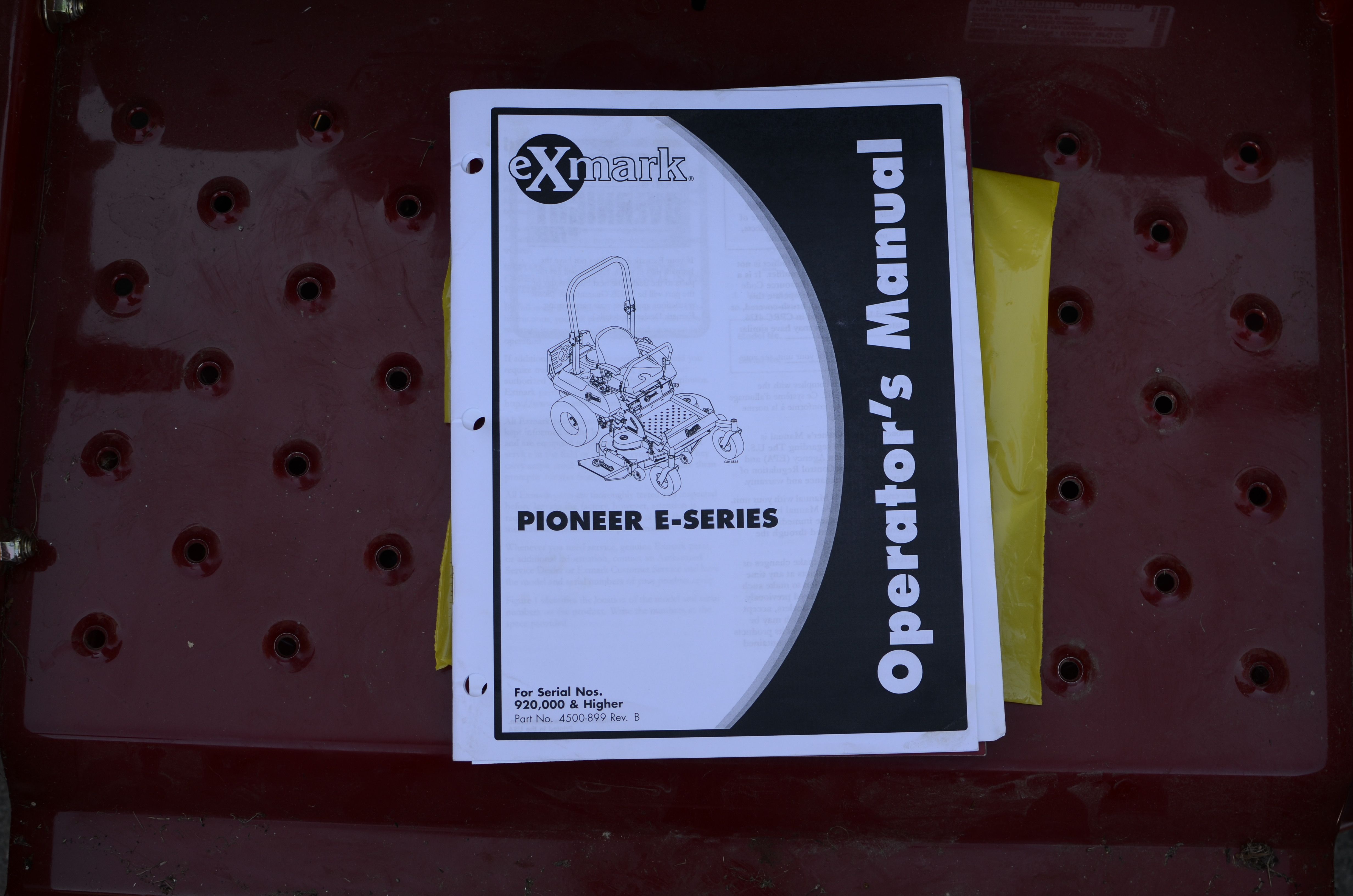 2011 EXMARK Zero-Turn Riding Mower Pioneer E-Series