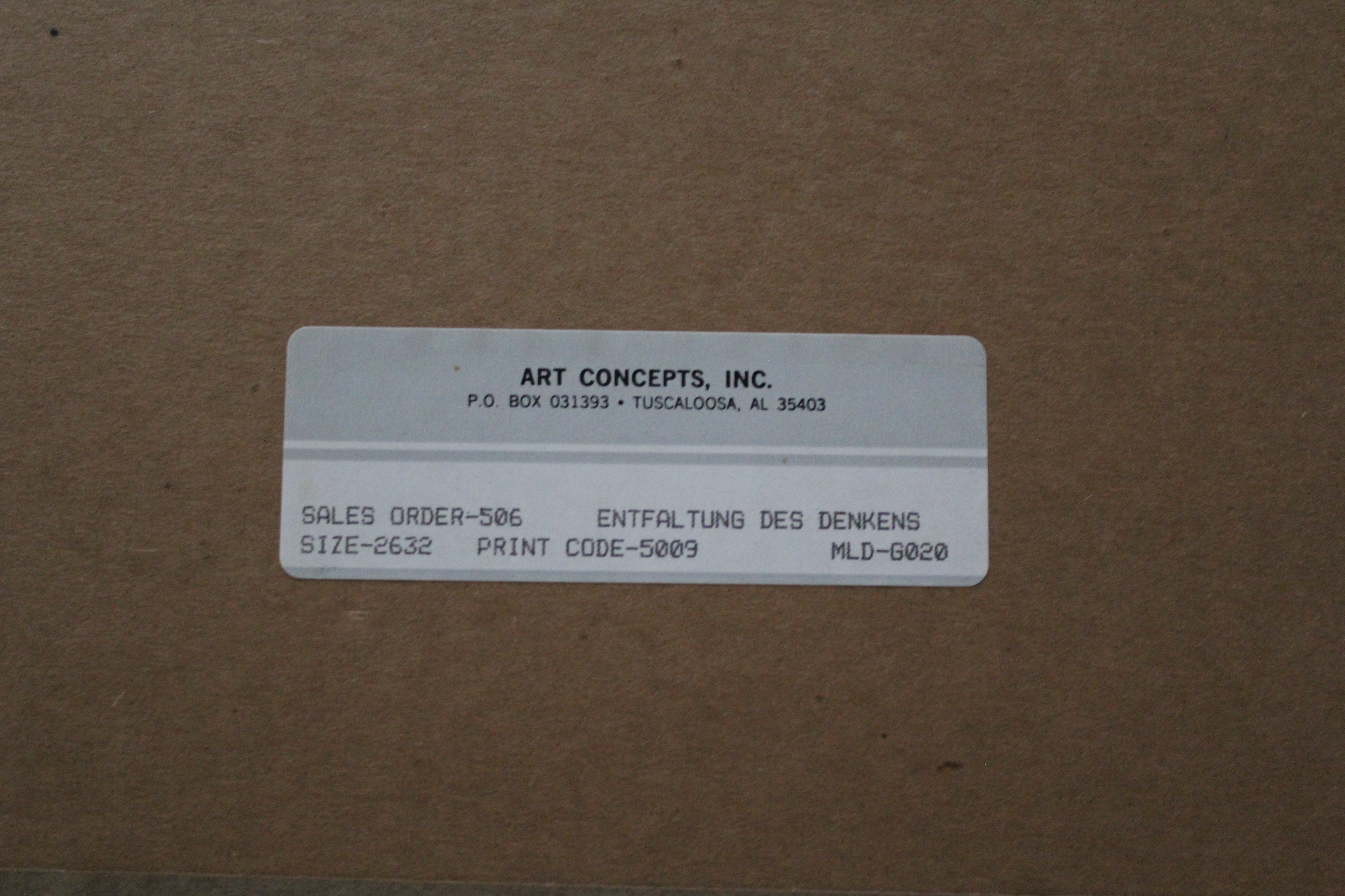 Signed Abstract Artwork in Frame