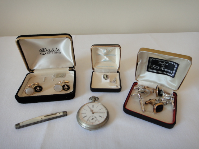 Men's Group of Shields, Anson, Hickok Rhoduem & Henry Boker 