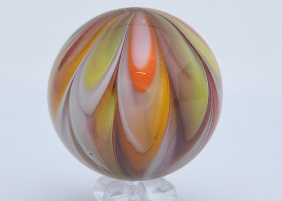 Four Handmade Marbles by Rick Davis