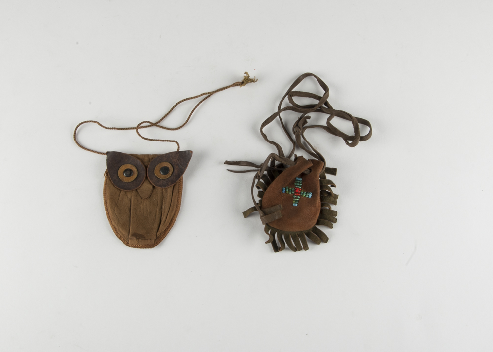 Two Vintage Native American Leather Pieces