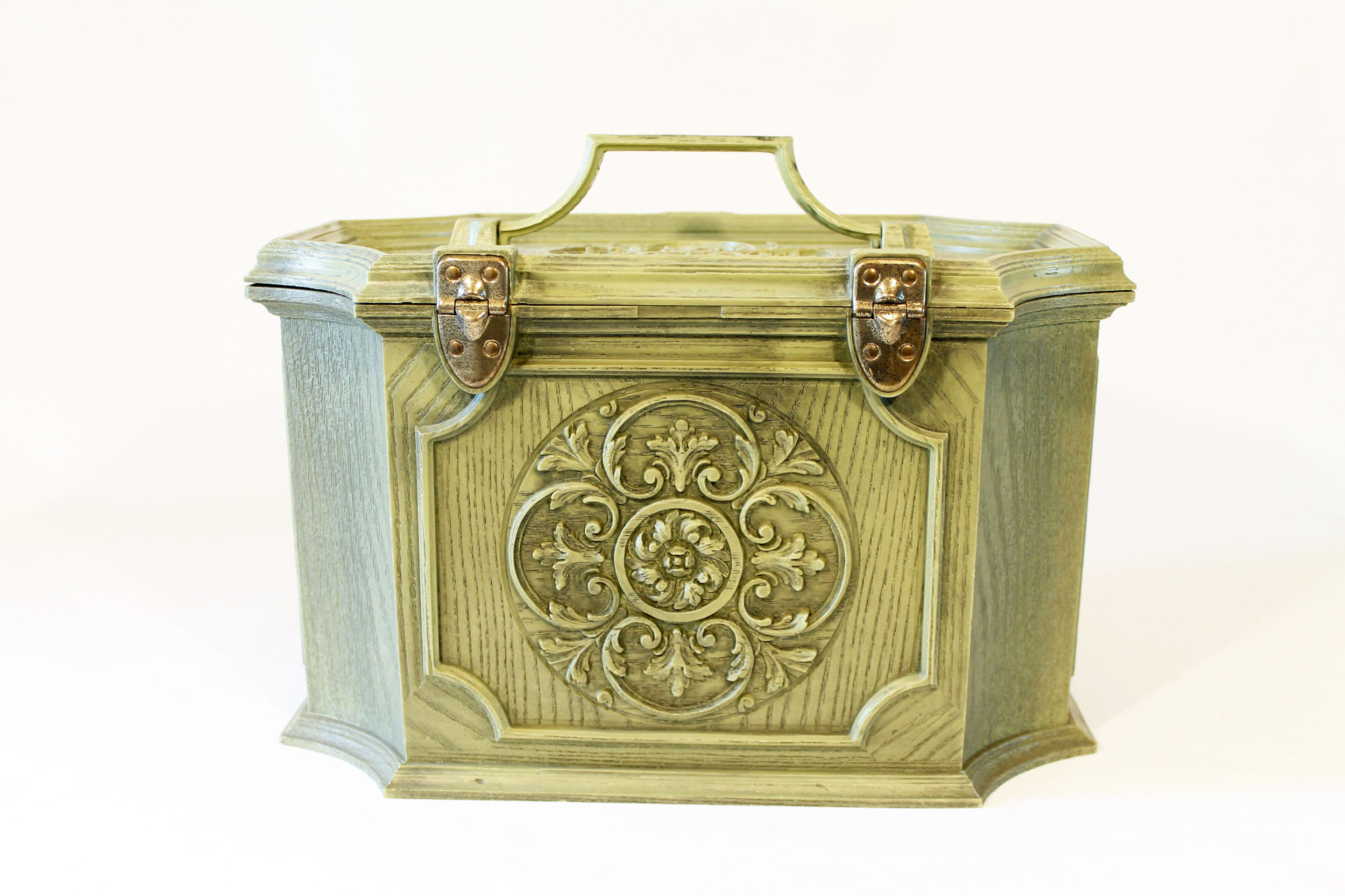 Vintage Max Klein Wonder Wood Sewing Chest 