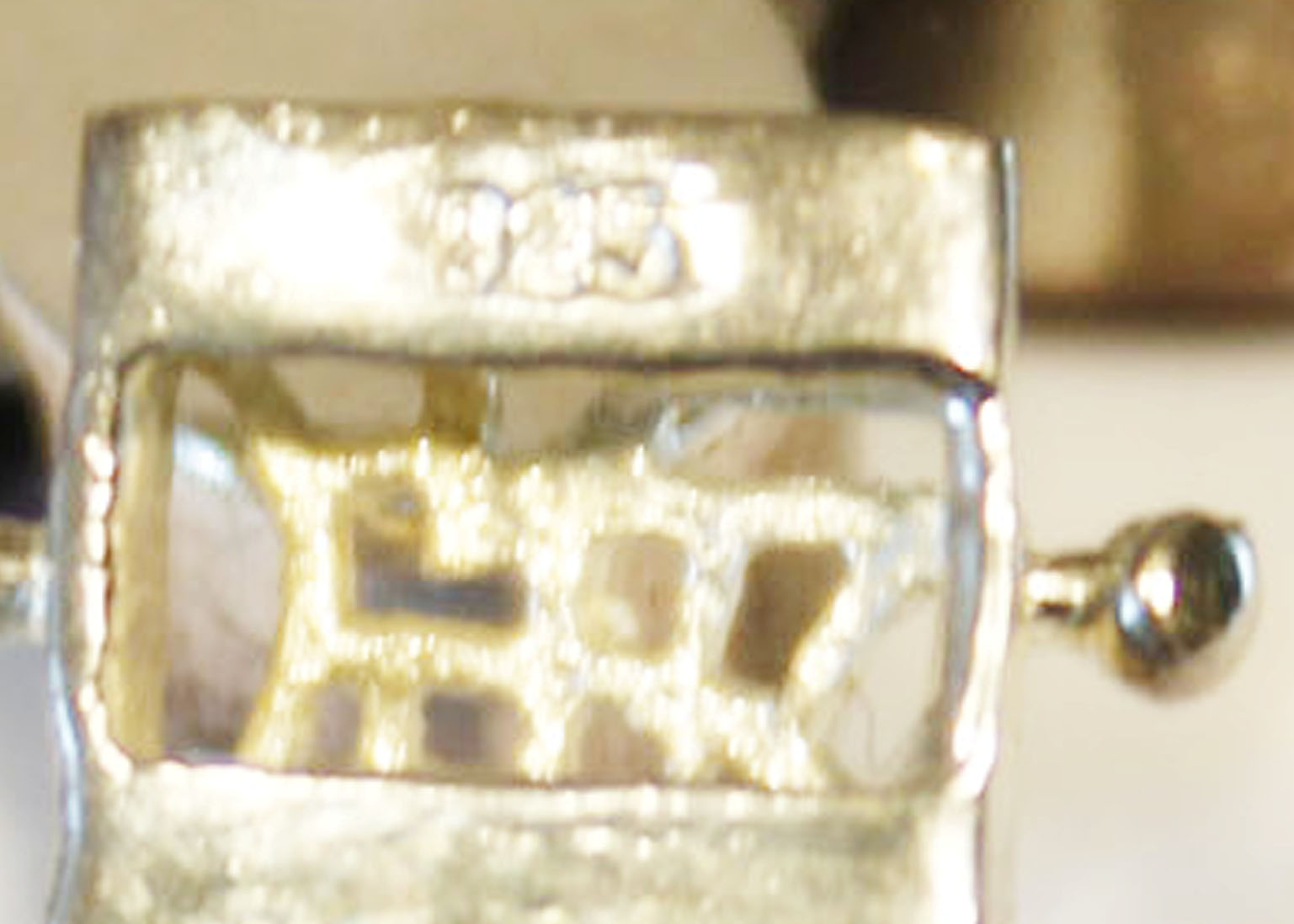 Sterling Polished Stone Bracelet and Pendant