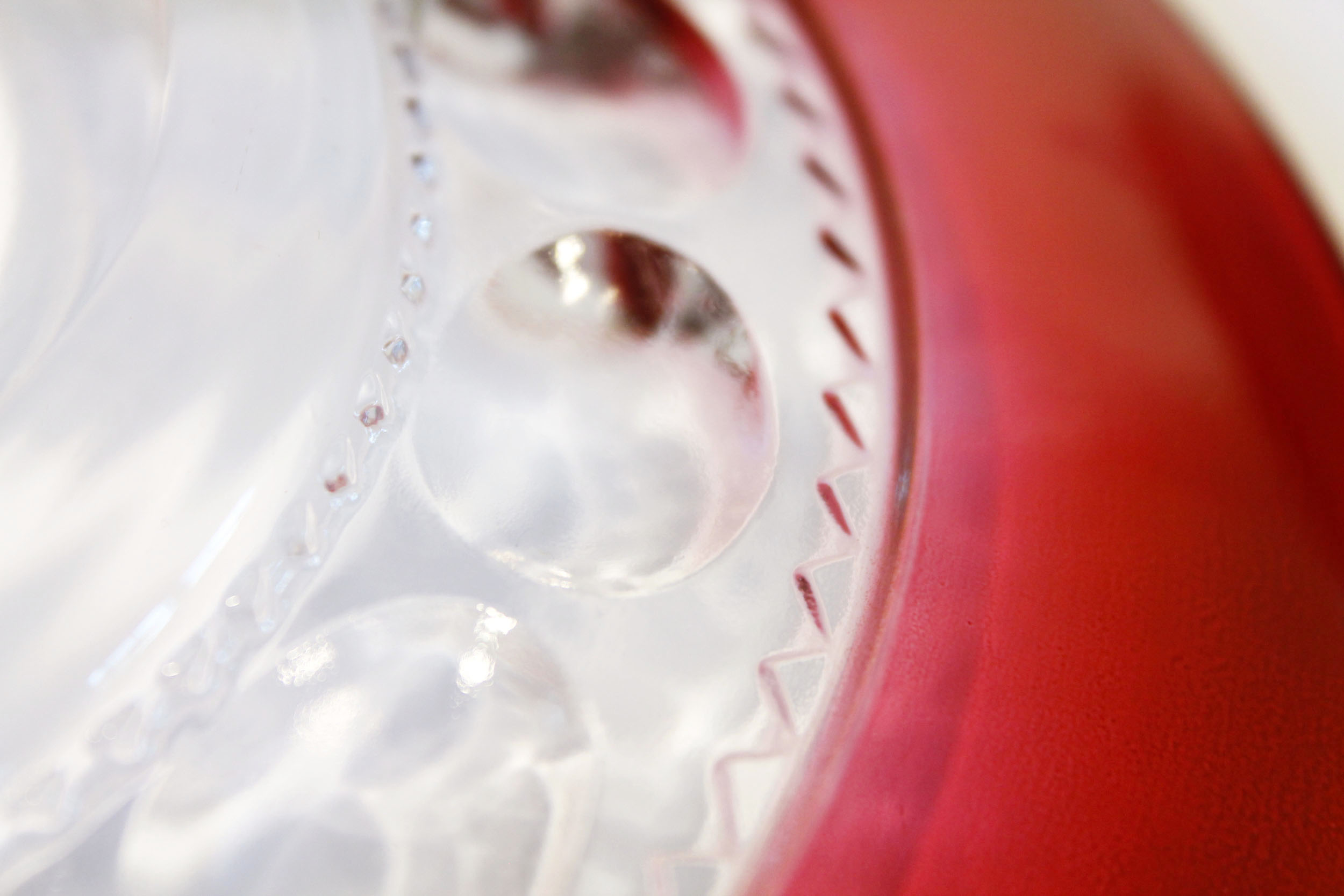 Vintage Colored Glass Salad Plates