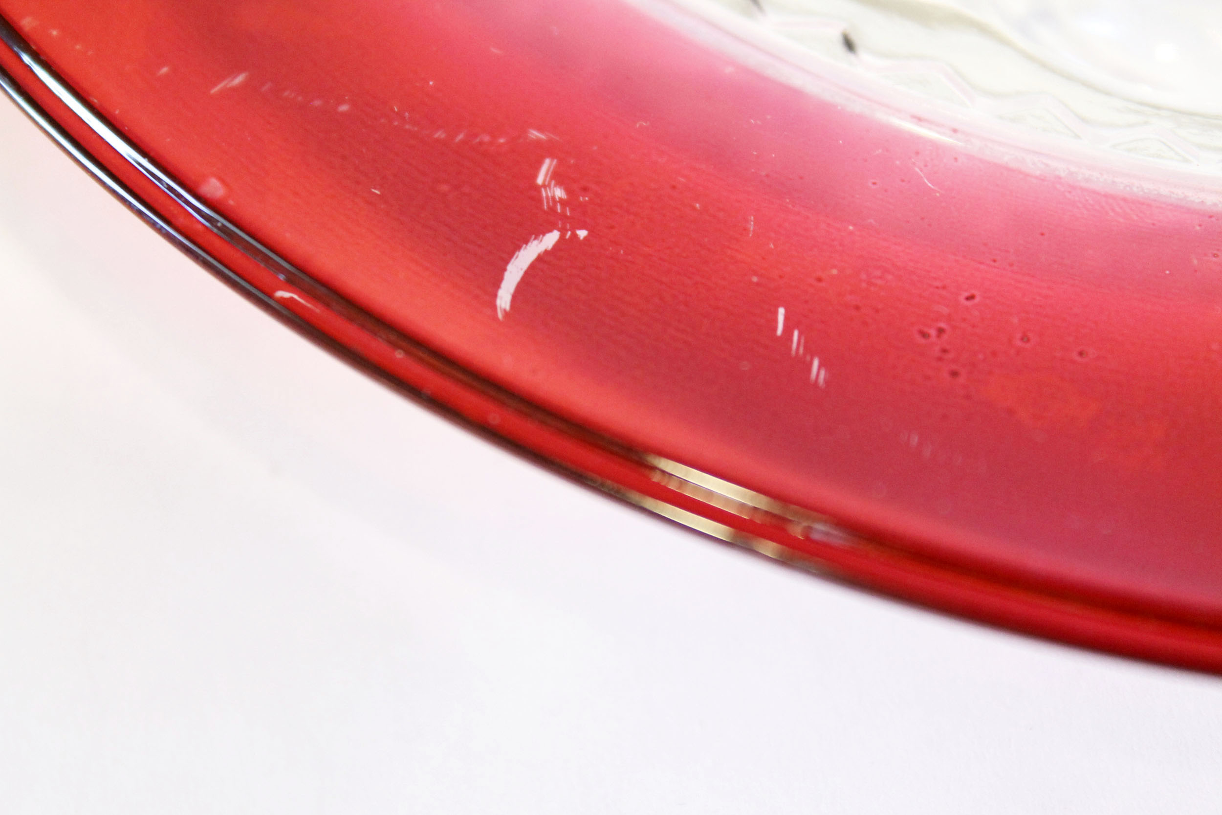 Vintage Colored Glass Salad Plates