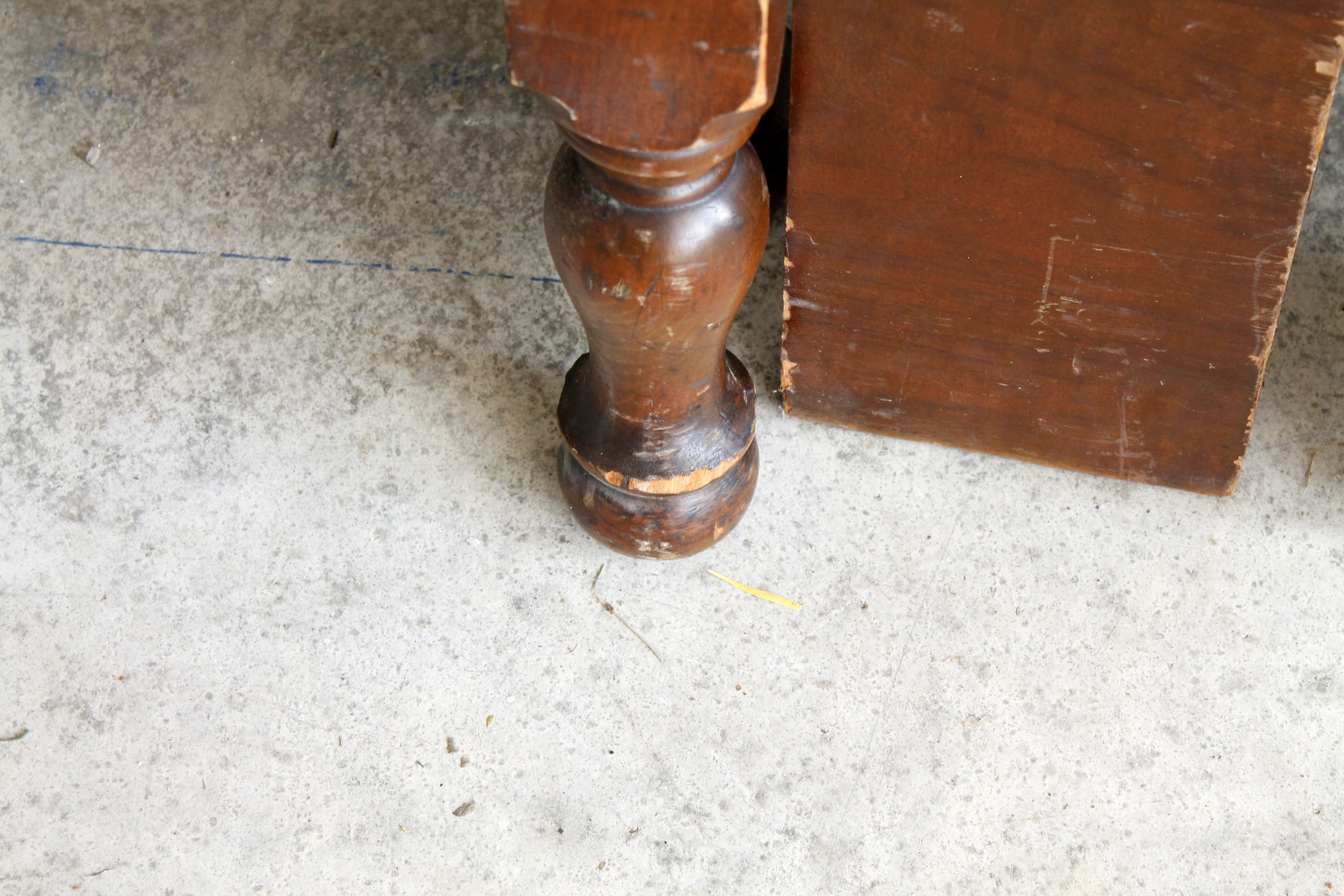 Vintage Walnut Twin Bedframe