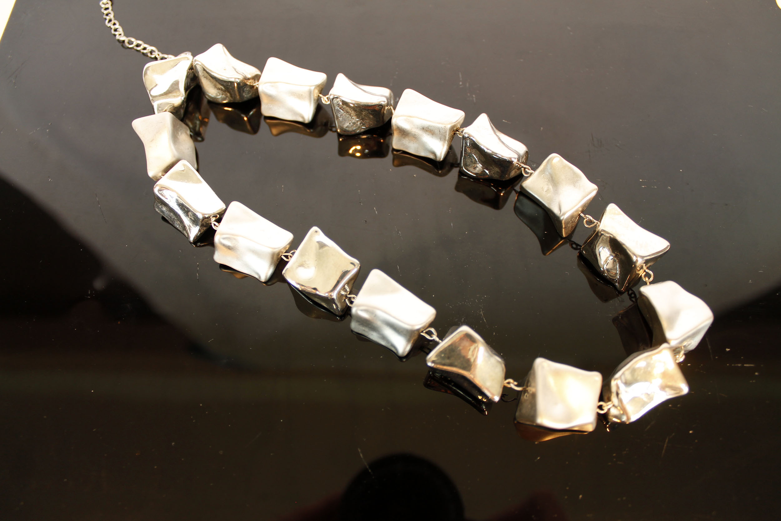 Modern Silver Tone Necklaces