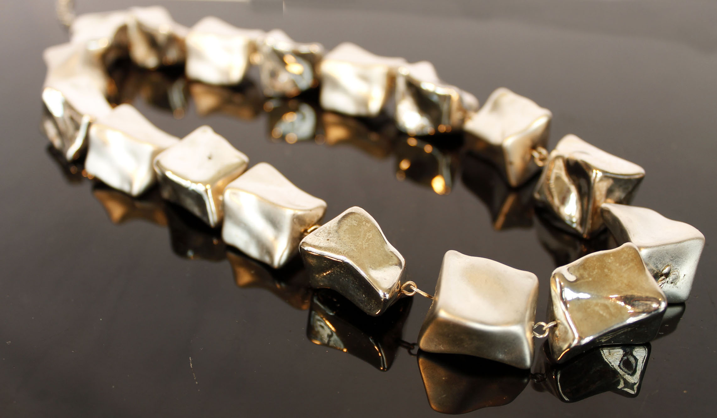 Modern Silver Tone Necklaces