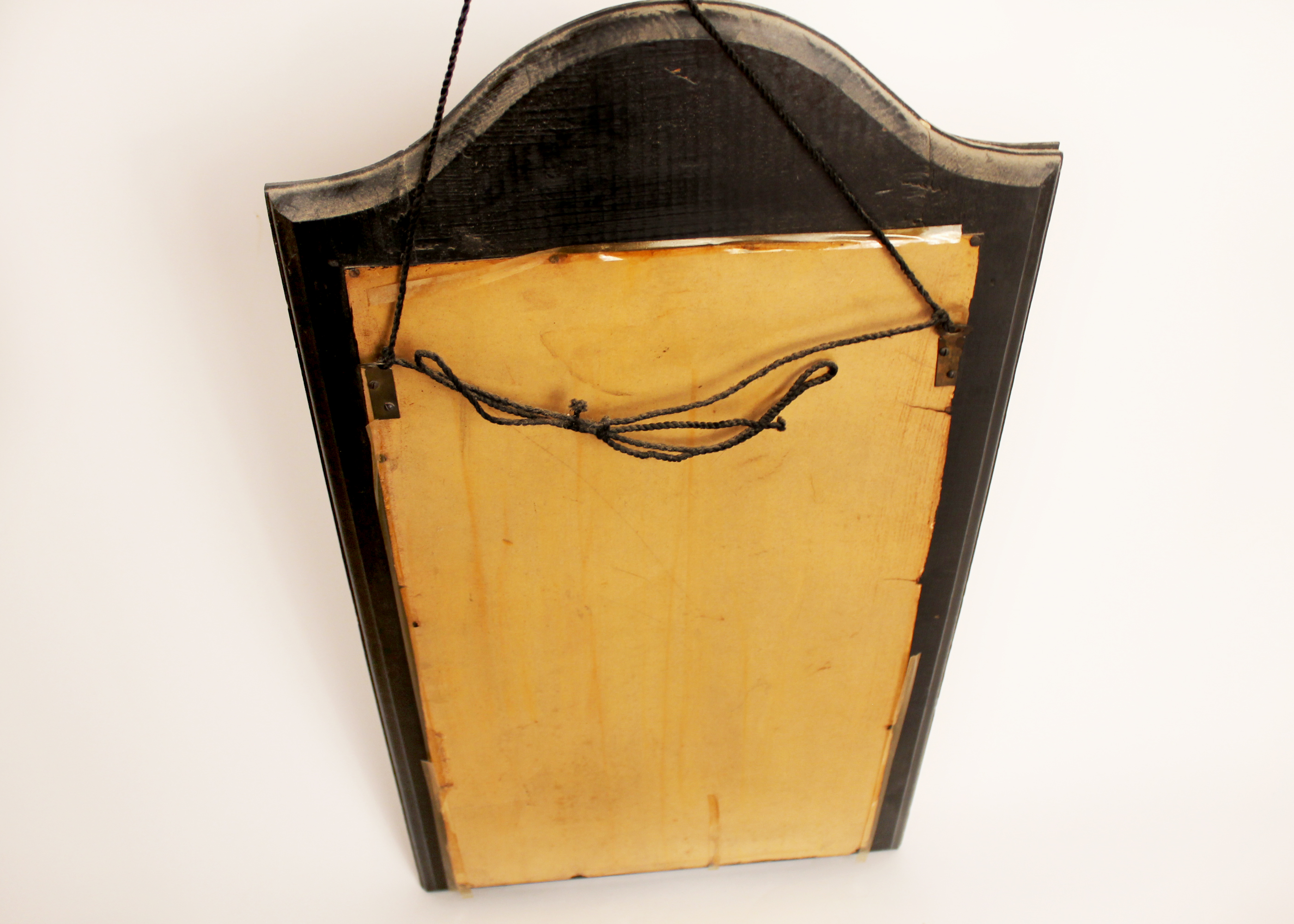 Vintage Frameless Floral Etched Wall Mirror Circa 1920's