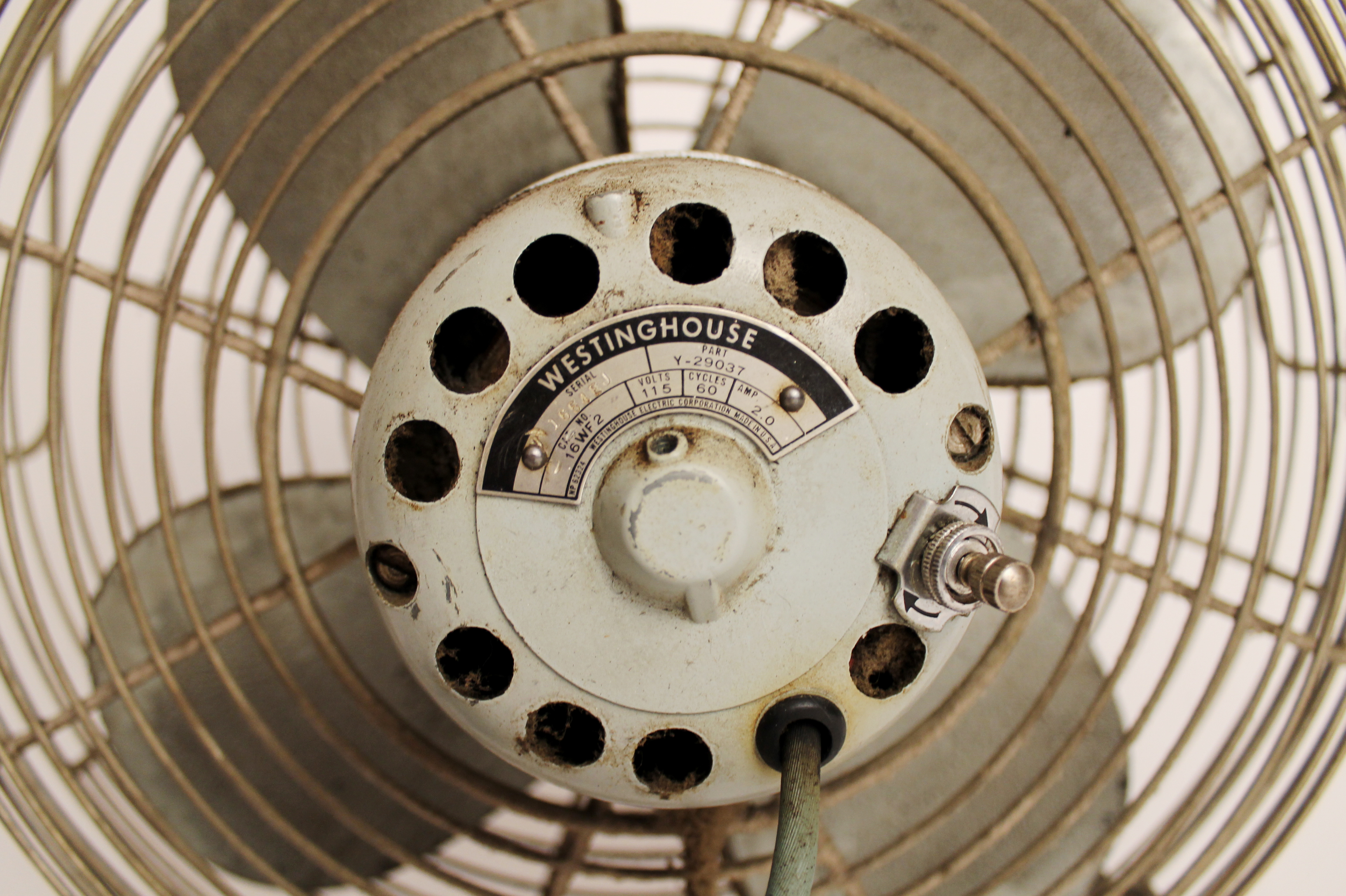 Vintage Westinghouse Industrial Metal Room Fan 