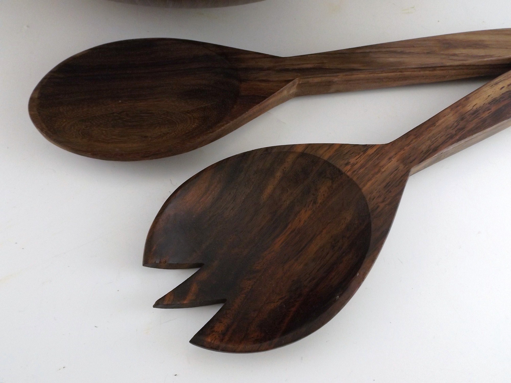 Wood Salad Bowl and Salad Serving Sets
