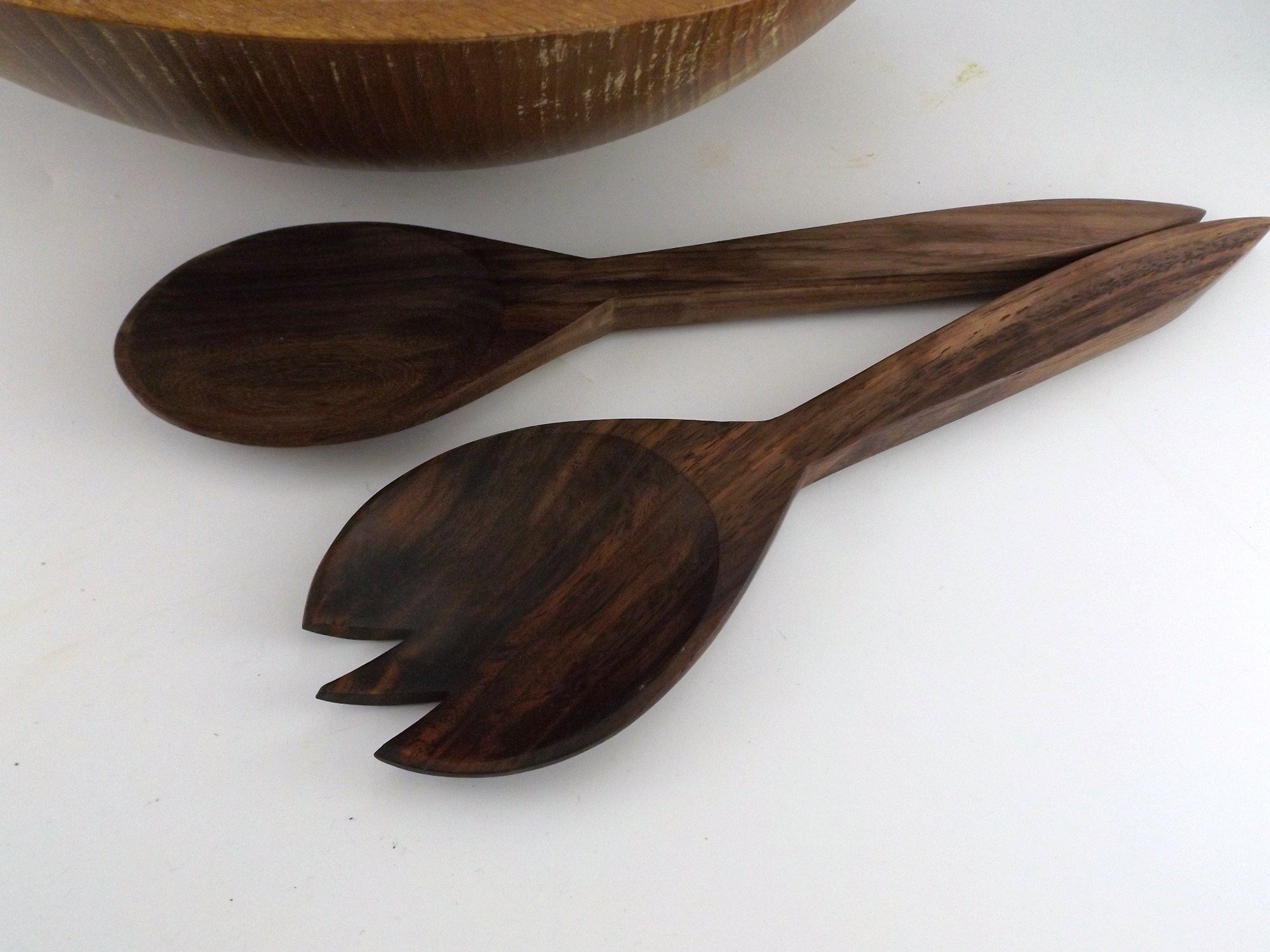 Wood Salad Bowl and Salad Serving Sets