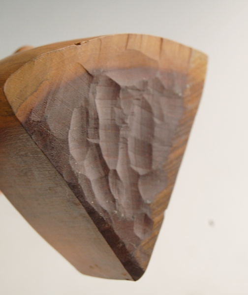 Three Hand-Carved Wood Figurines