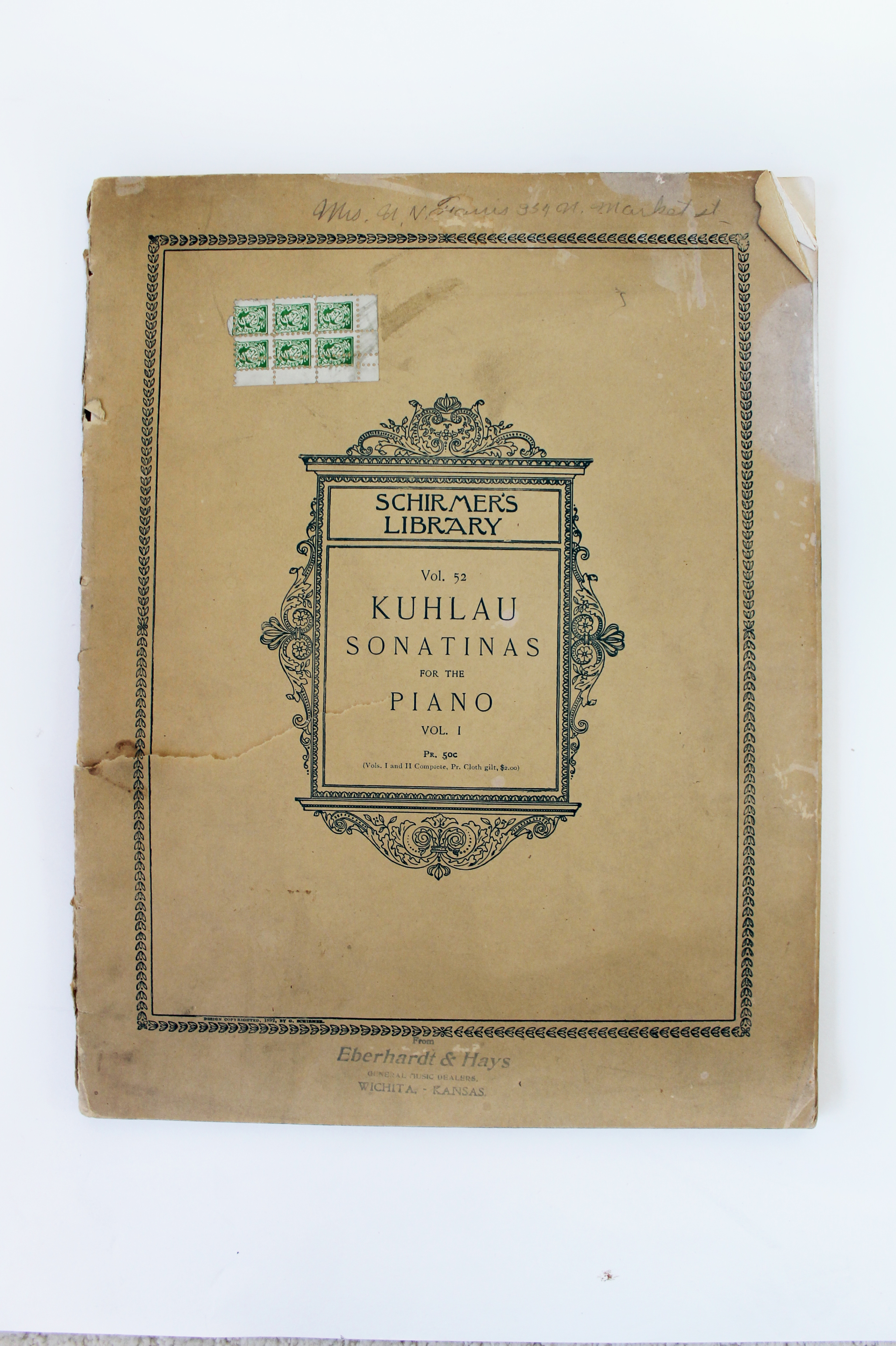 Set of Three 19th Century Music Books Sheet Music for Piano